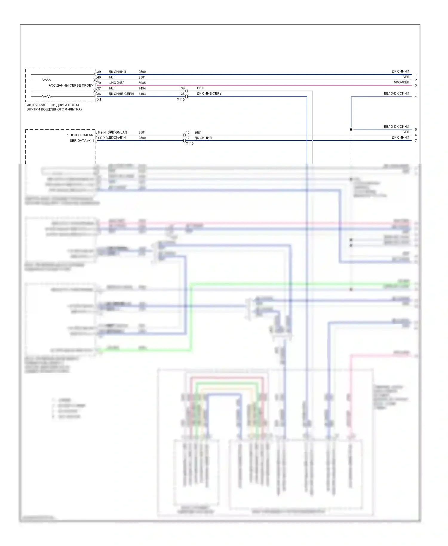 Impala Chevrolet IX (2006-2016): Can шина электросхема (1 из 6) 