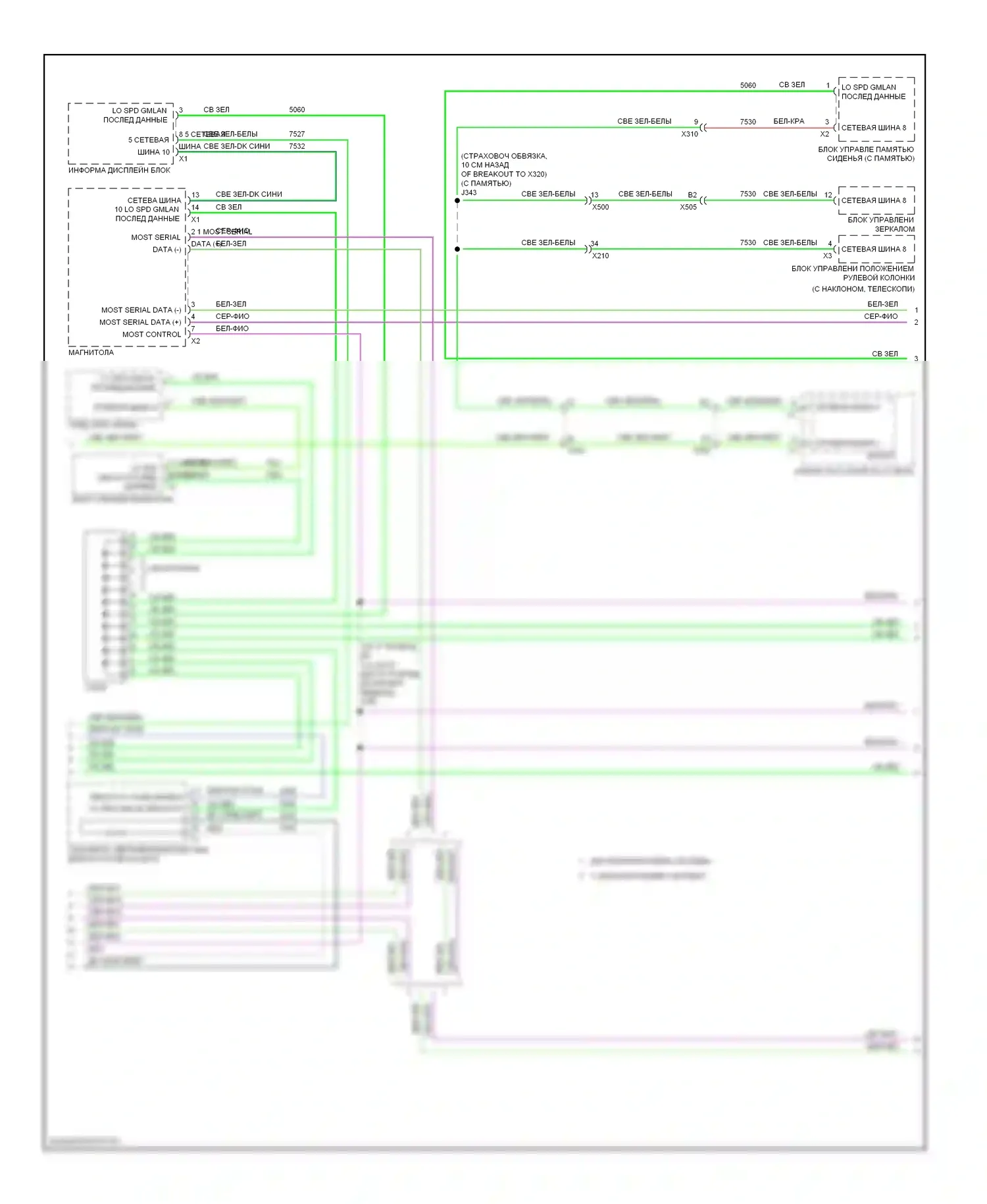 Impala Chevrolet IX (2006-2016): Can шина электросхема (5 из 6) 