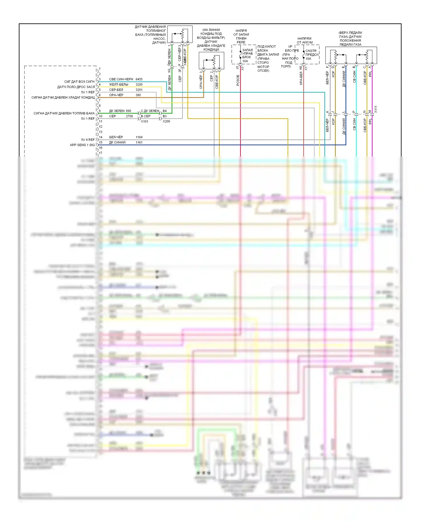 Impala Chevrolet IX (2006-2016): Электросхема двигателя 3.6l vin 3 (1 из 5) 