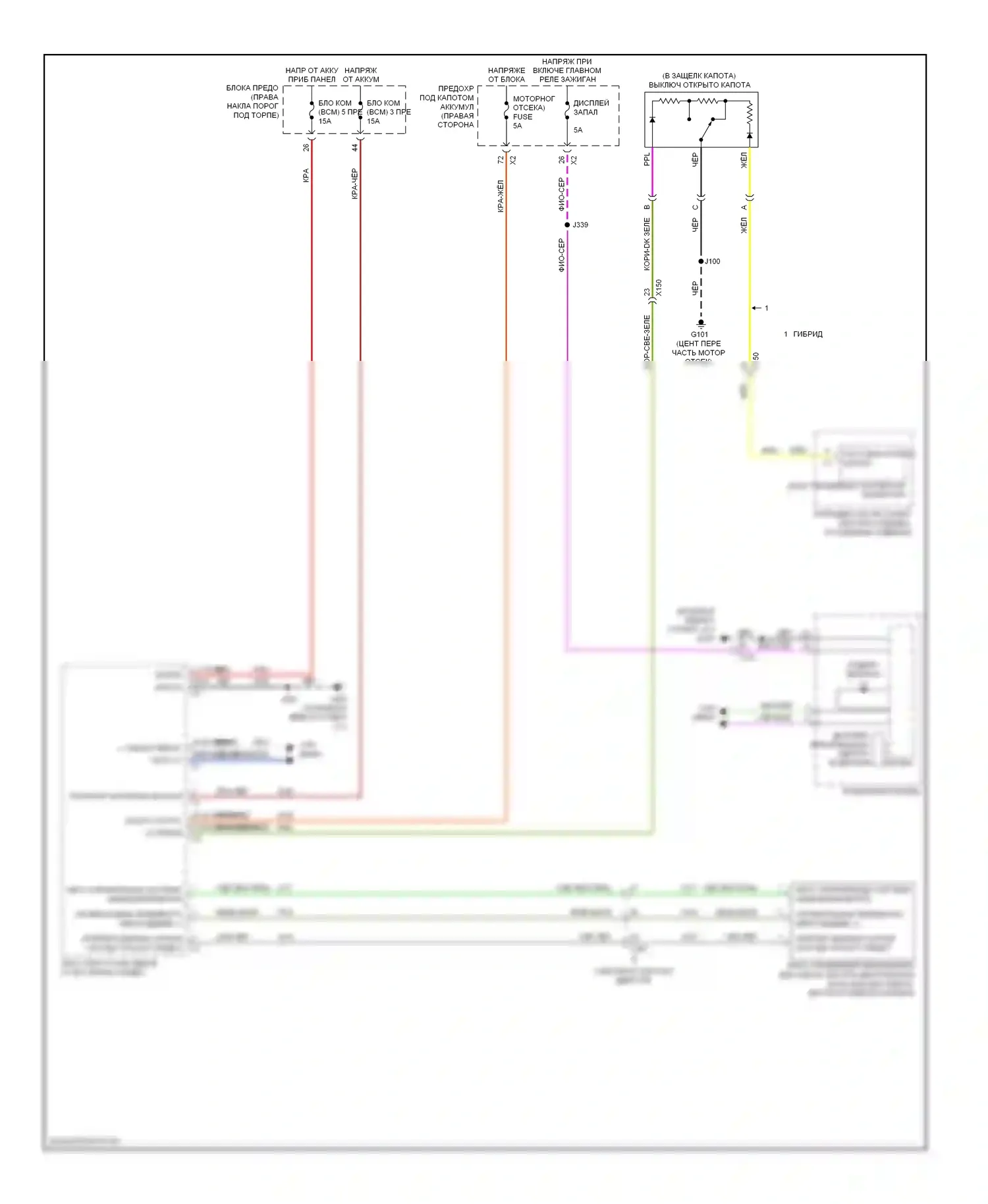 Impala Chevrolet IX (2006-2016): Электросхема пассажирского ключа 
