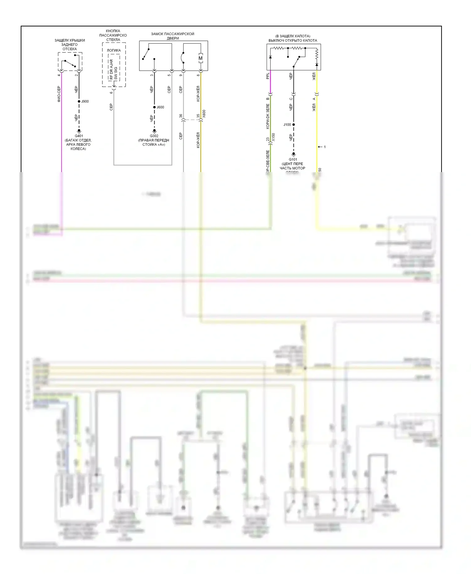 Impala Chevrolet IX (2006-2016): Электросхема с защитой от взлома, с пассивным вводом без ключа (3 из 4) 