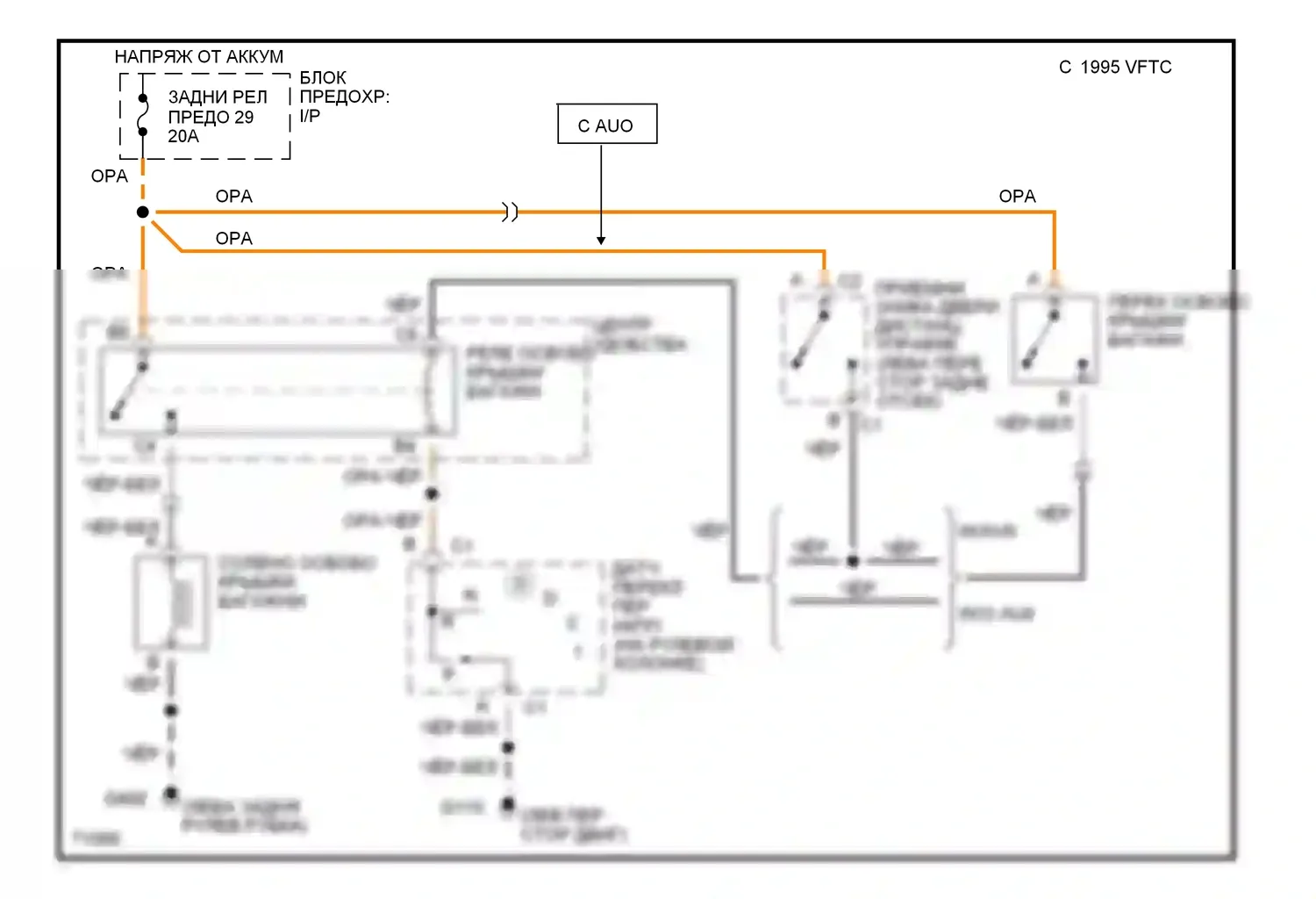 Impala Chevrolet VII (1994-1996): Электросхема освобождения багажника, с бесключевым доступом и seo 