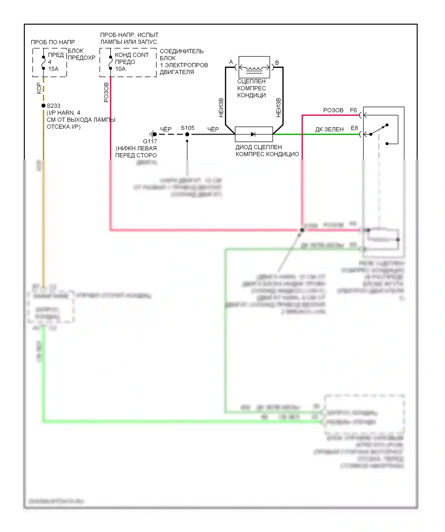 Lumina Chevrolet I (1989-2001): Электросхема компрессора 