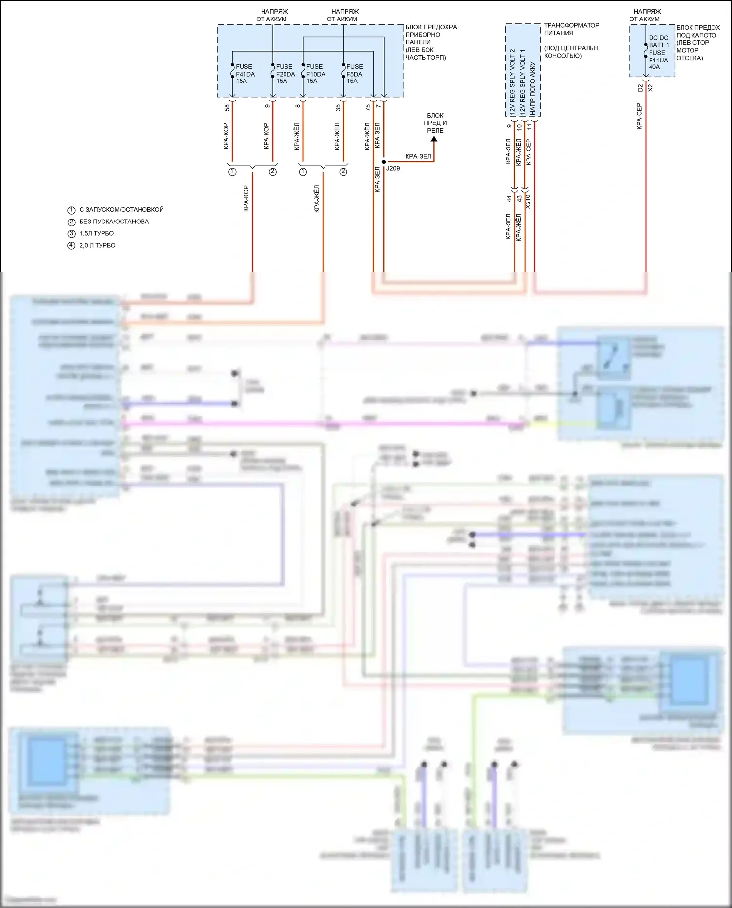 Malibu Chevrolet IX рестайлинг (2018-2024): Электросхема блокировки селектора 