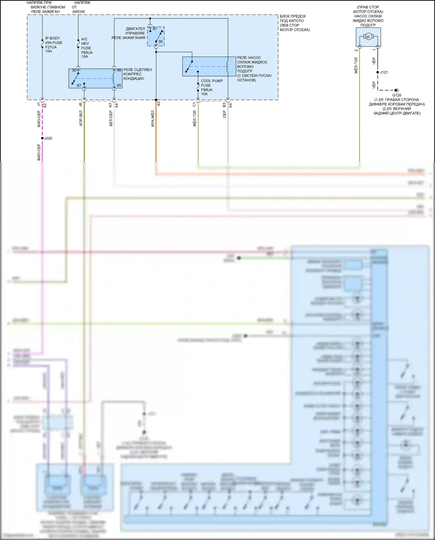 Malibu Chevrolet IX рестайлинг (2018-2024): Электросхема климат контроля (2 из 5) 
