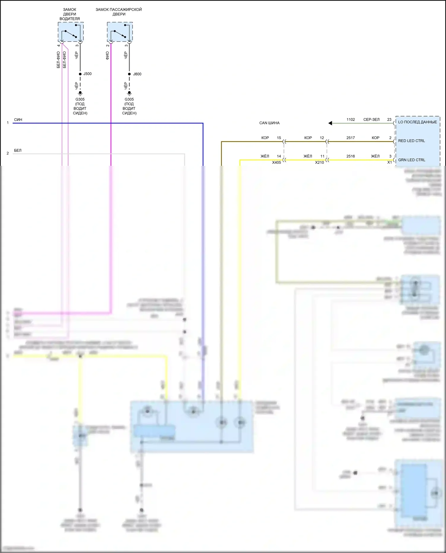 Malibu Chevrolet IX рестайлинг (2018-2024): Электросхема подсветки приборной панели (3 из 3) 