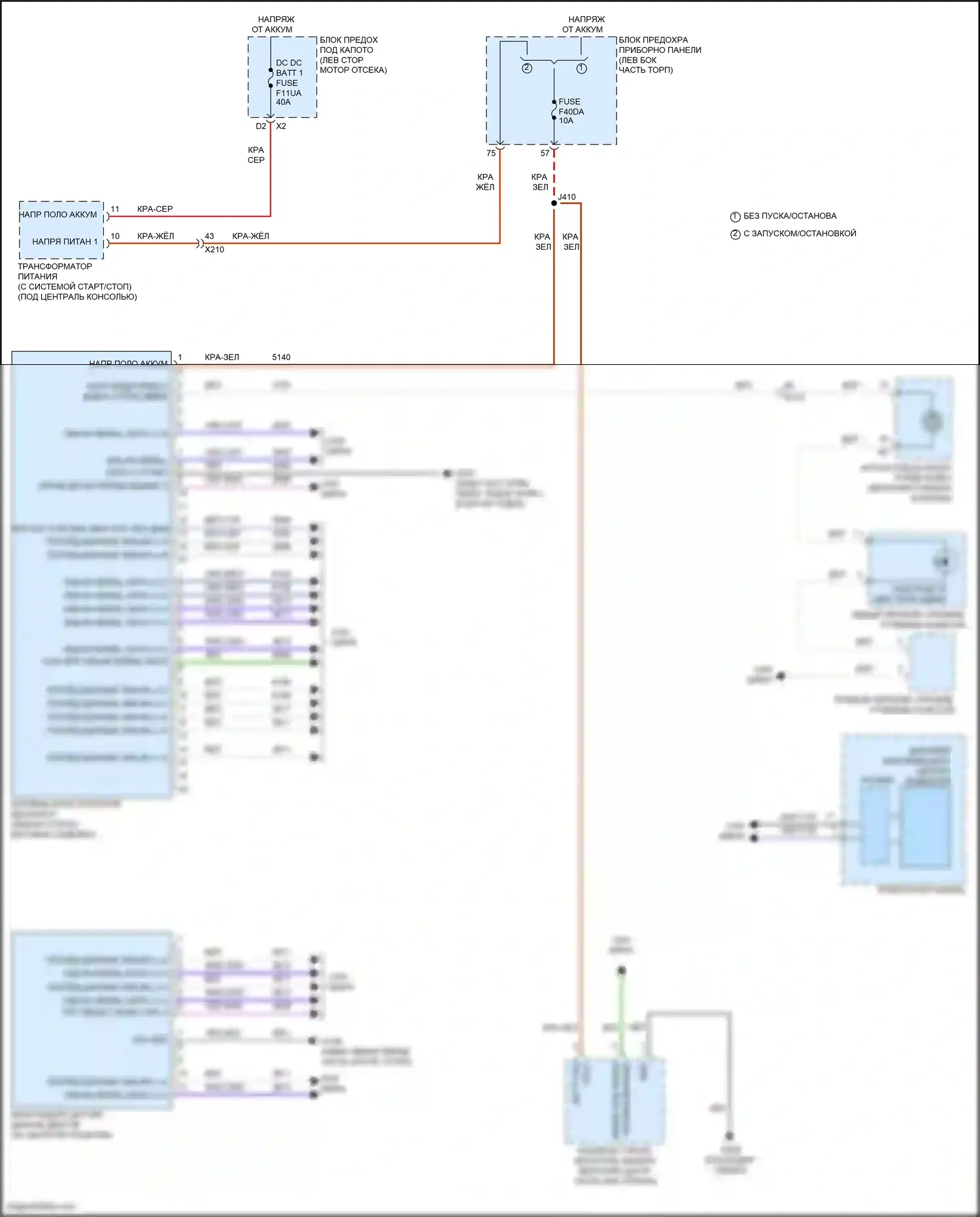 Malibu Chevrolet IX рестайлинг (2018-2024): Электросхема предупреждения столкновений 