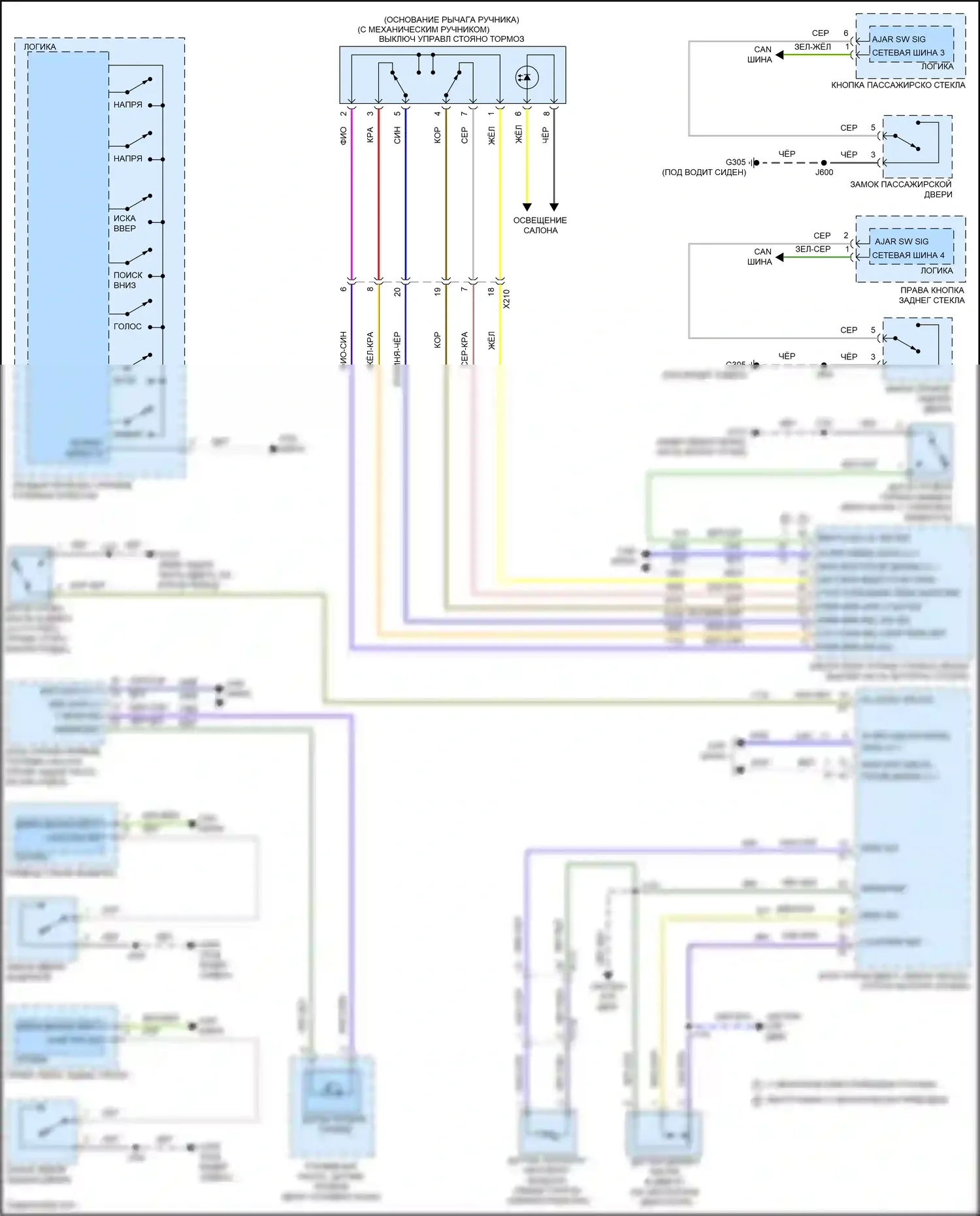 Malibu Chevrolet IX рестайлинг (2018-2024): Электросхема приборной панели (2 из 2) 