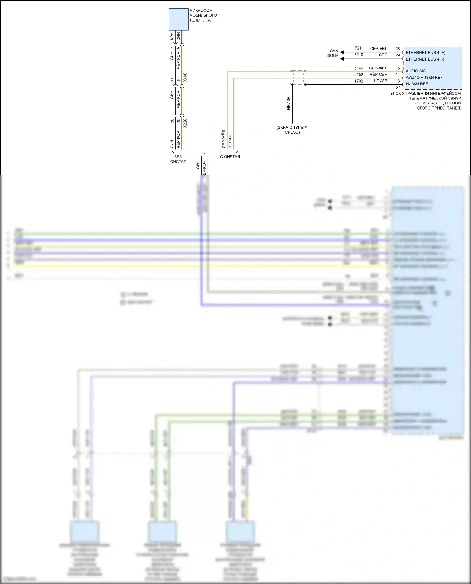 Malibu Chevrolet IX рестайлинг (2018-2024): Электросхема навигации, низкий уровень (3 из 3) 