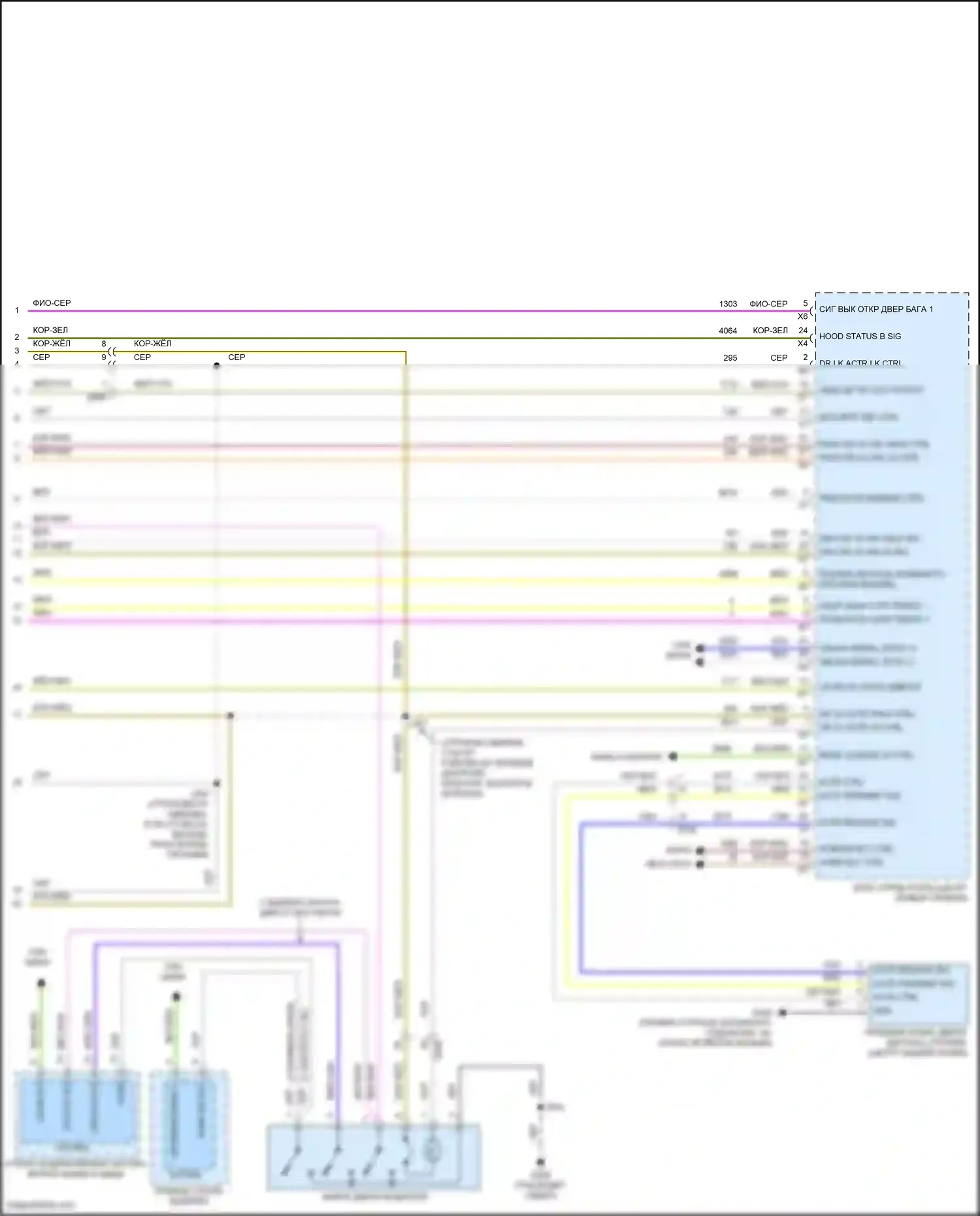 Malibu Chevrolet IX рестайлинг (2018-2024): Электросхема центрального замка (4 из 4) 