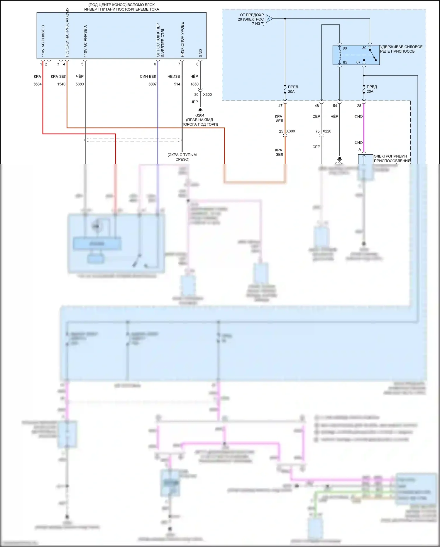 Malibu Chevrolet IX (2015-2018): Электросхема блока предохранителей реле (4 из 7) 