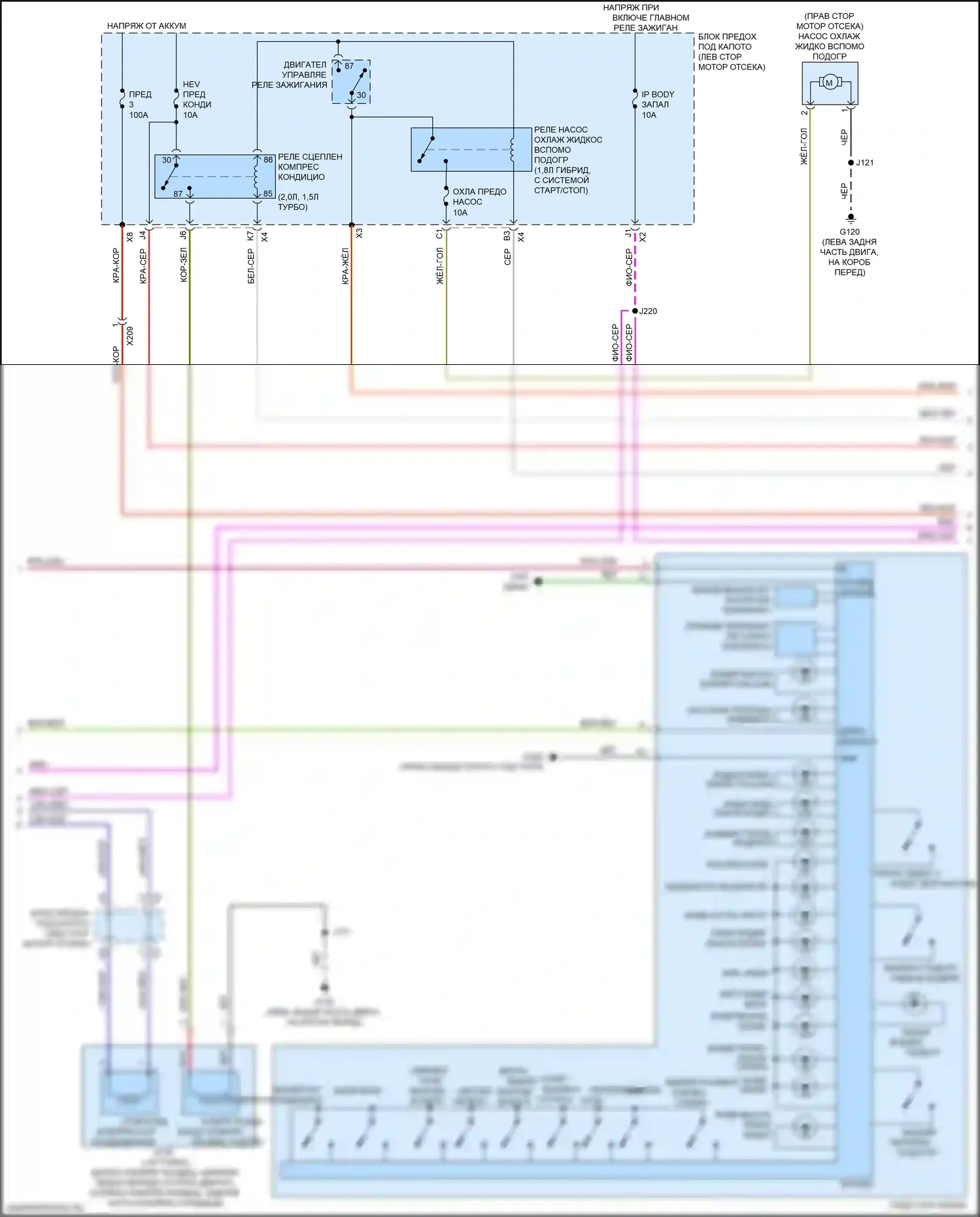 Malibu Chevrolet IX (2015-2018): Электросхема климат контроля (2 из 6) 