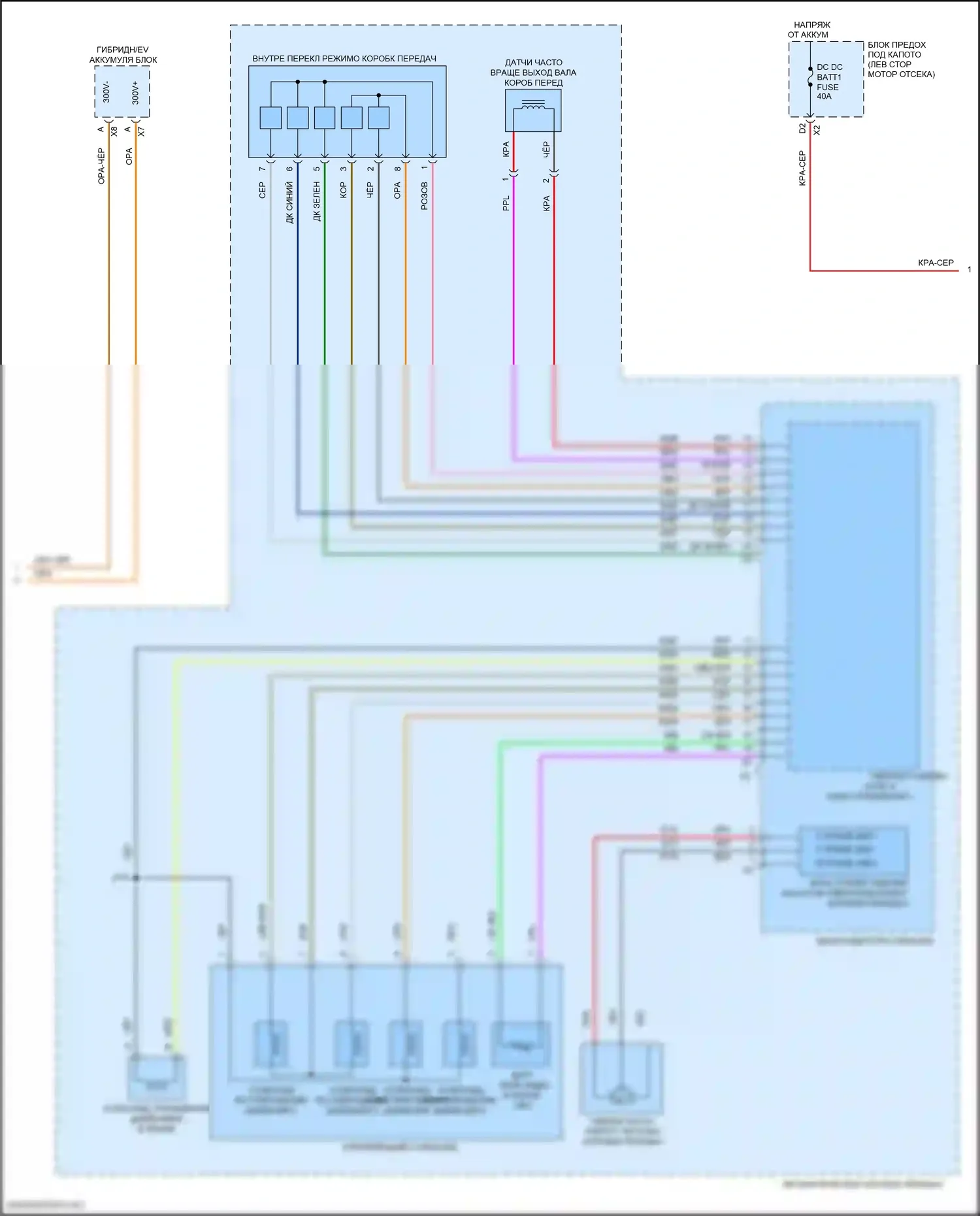 Malibu Chevrolet IX (2015-2018): 1,8л vin u, электросхема коробки передач, гибрид (2 из 3) 