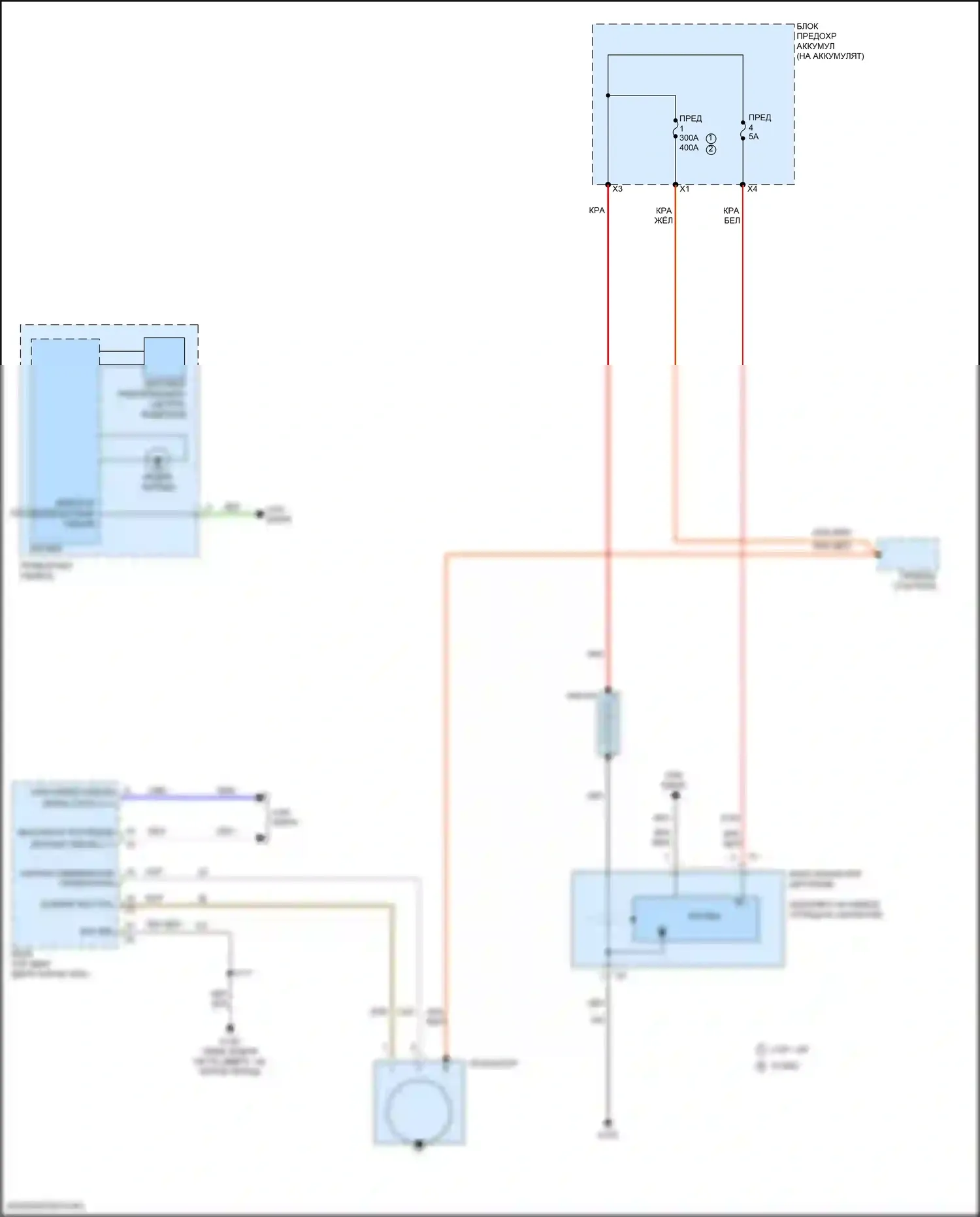 Malibu Chevrolet IX (2015-2018): Электросхема генератора, с запуском-остановом 