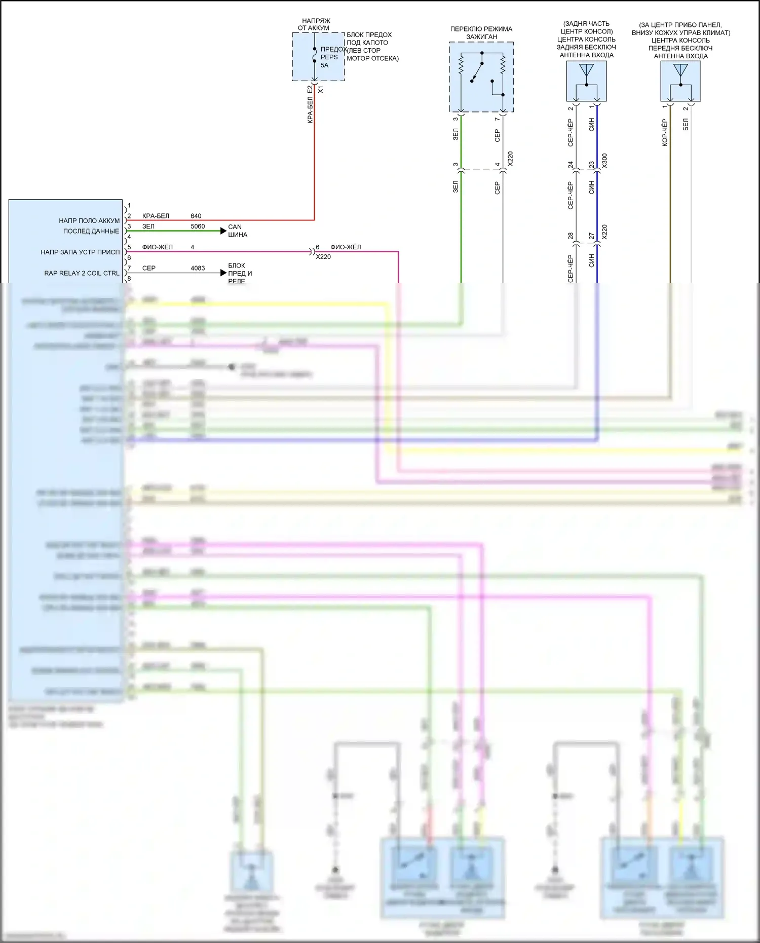 Malibu Chevrolet IX (2015-2018): Электросхема центрального замка (1 из 4) 