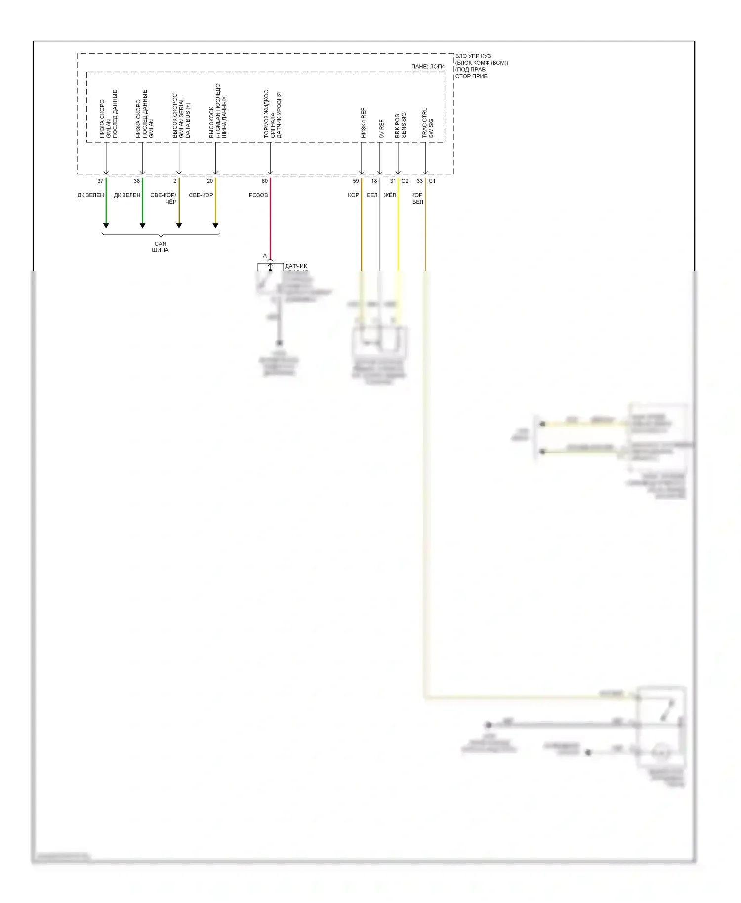 Malibu Chevrolet VI (2003-2006): Антиблокировочная система abs электросхема (2 из 2) 