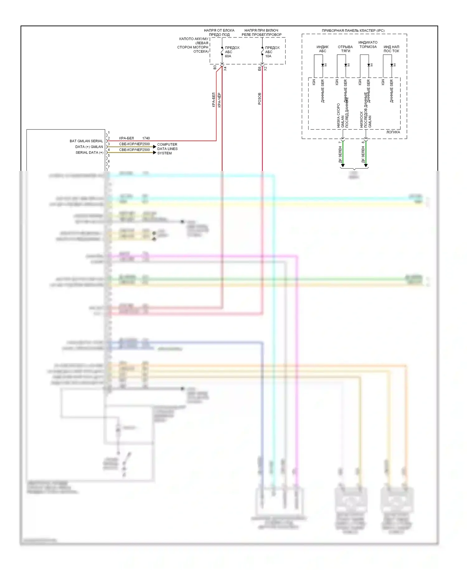 Malibu Chevrolet VII (2008-2012): Антиблокировочная система abs электросхема, гибридная (1 из 2) 