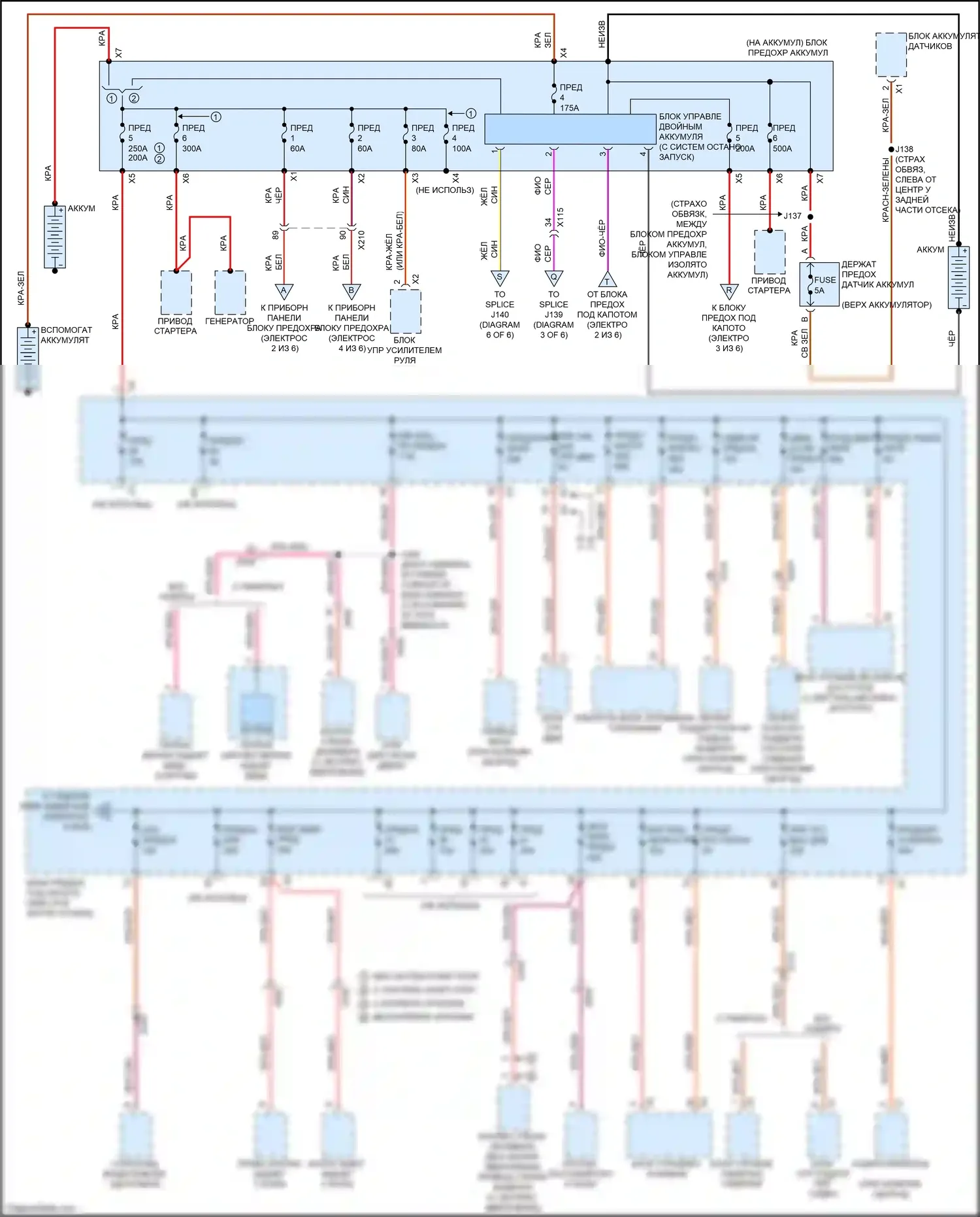 Malibu Chevrolet VIII рестайлинг (2013-2016): Электросхема блока предохранителей реле (1 из 6) 
