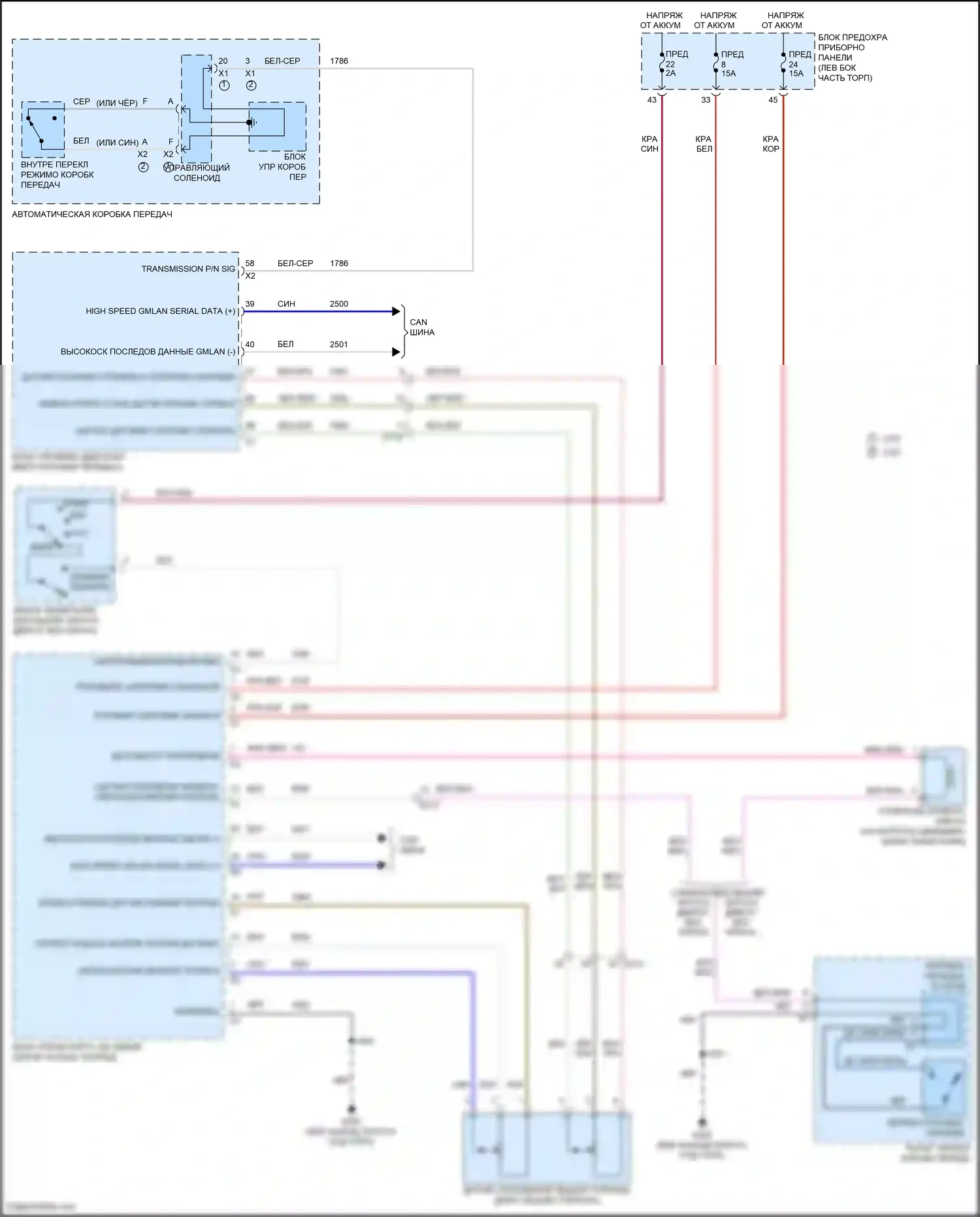 Malibu Chevrolet VIII рестайлинг (2013-2016): Электросхема электромагнита замка зажигания 