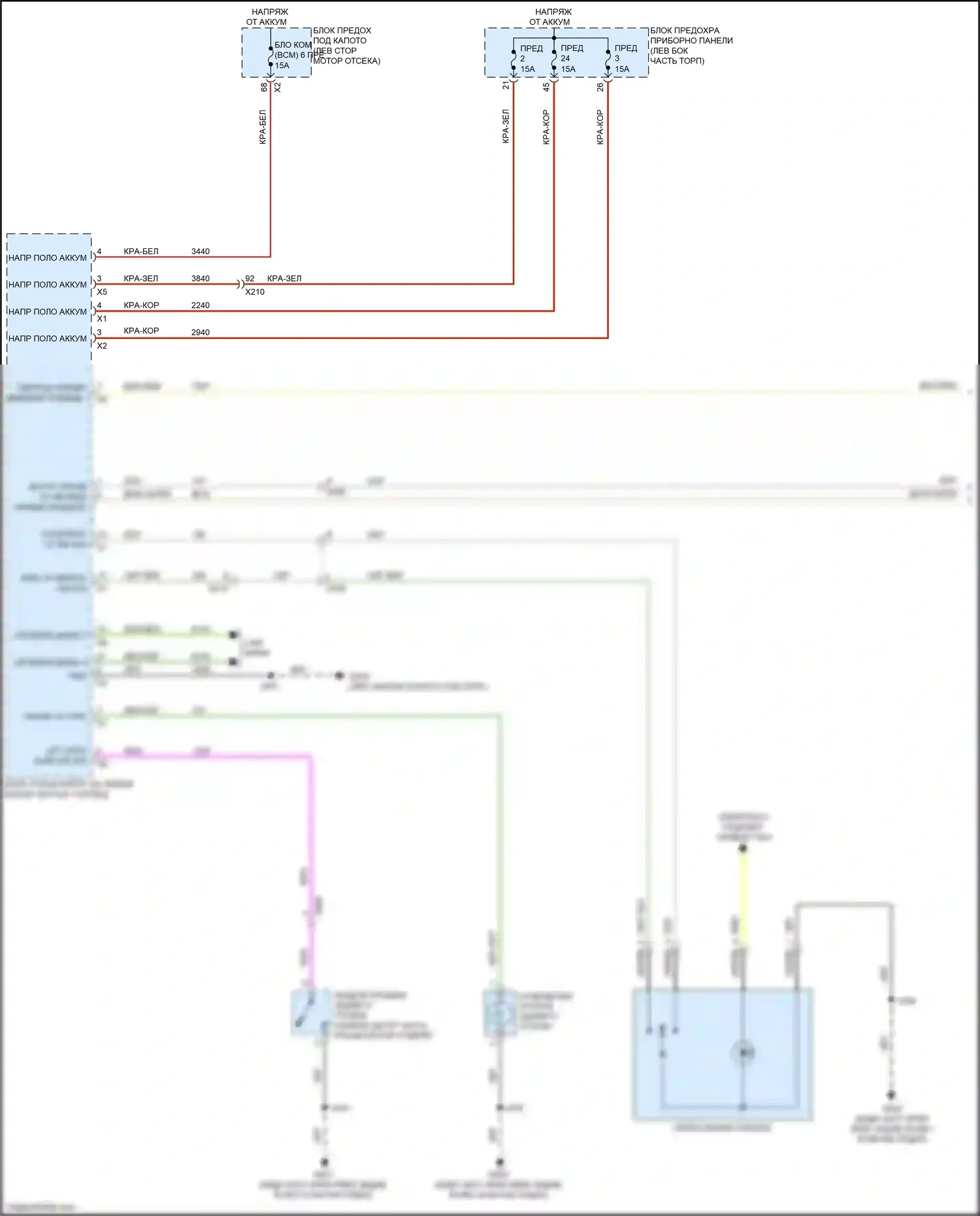 Malibu Chevrolet VIII рестайлинг (2013-2016): Электросхема освещения салона (1 из 3) 