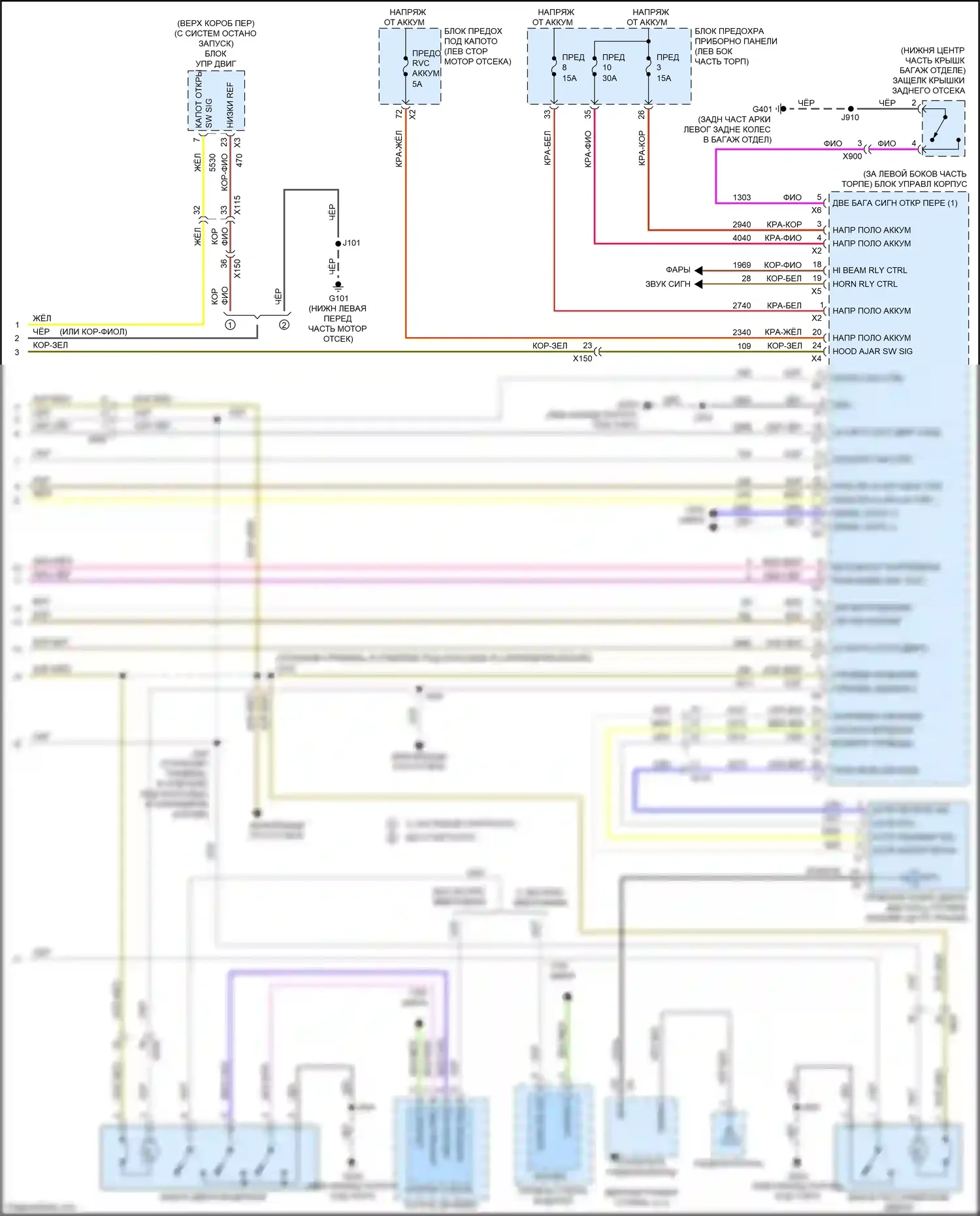 Malibu Chevrolet VIII рестайлинг (2013-2016): Электросхема с защитой от взлома, с пассивным вводом без ключа (4 из 4) 