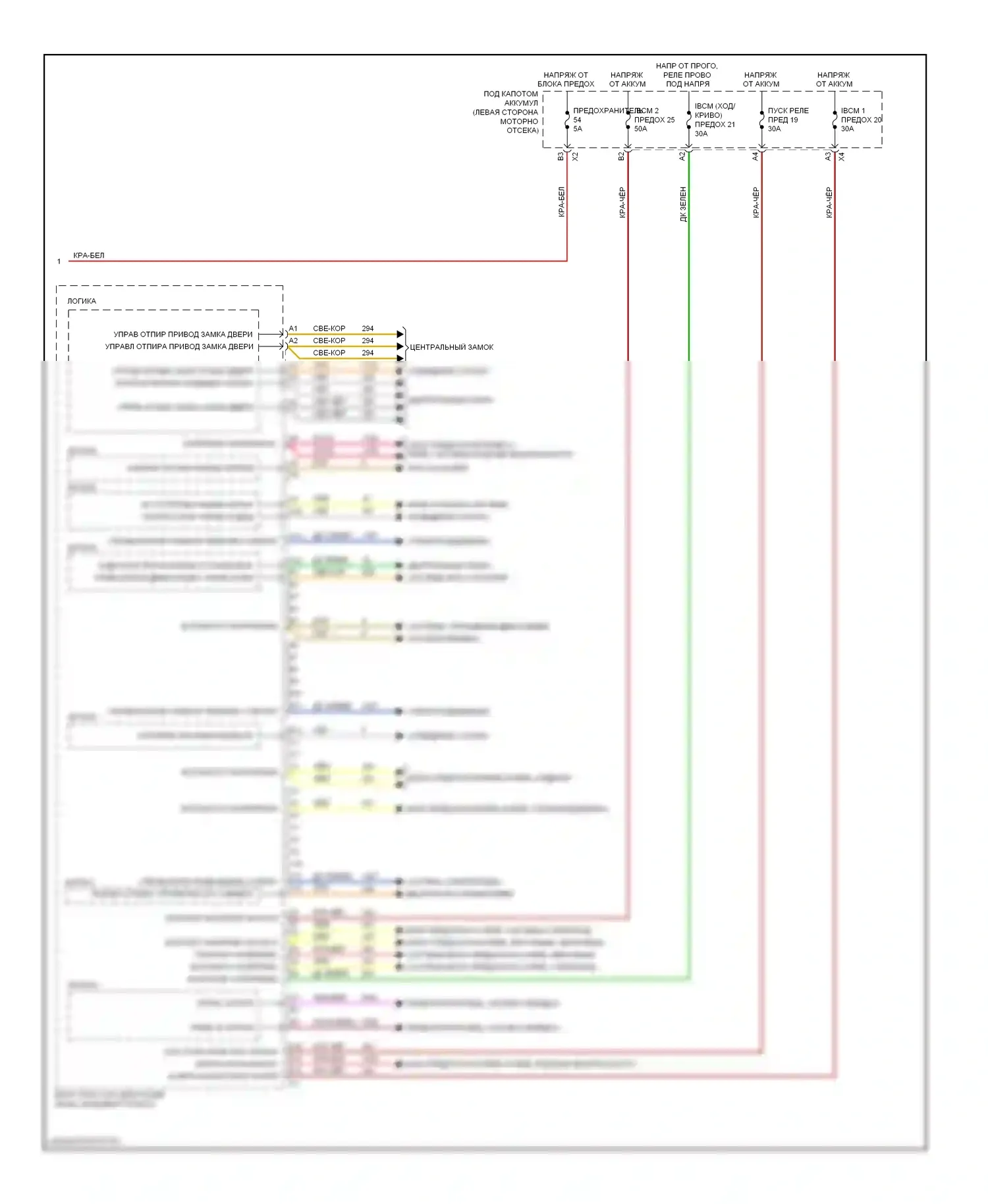 Malibu Chevrolet VIII (2011-2014): Электросхема блоков управления кузовом (2 из 4) 