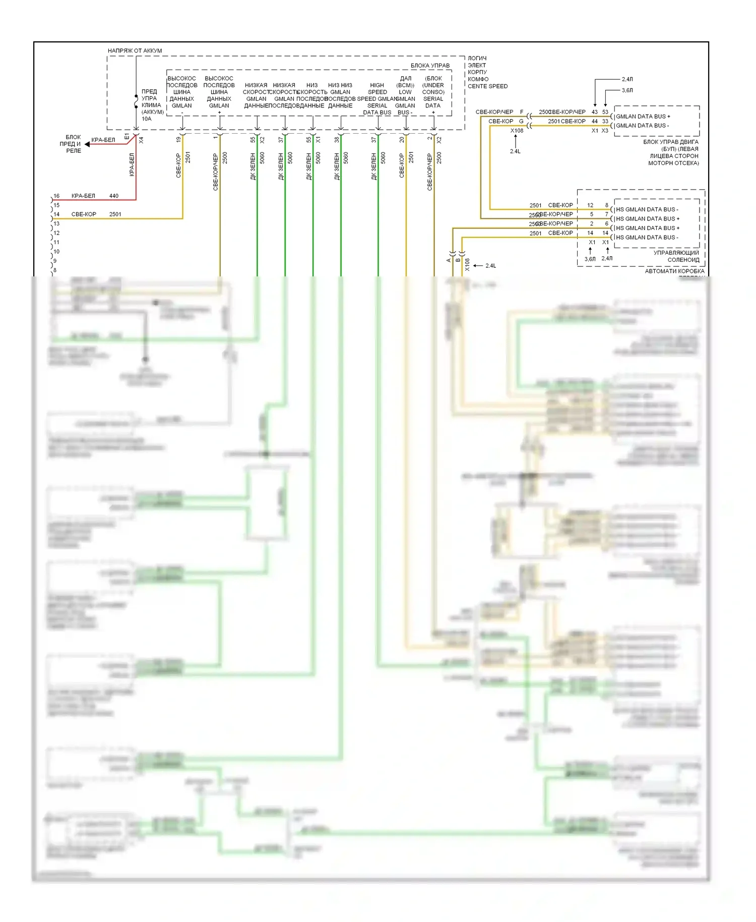 Malibu Chevrolet VIII (2011-2014): Can шина электросхема 