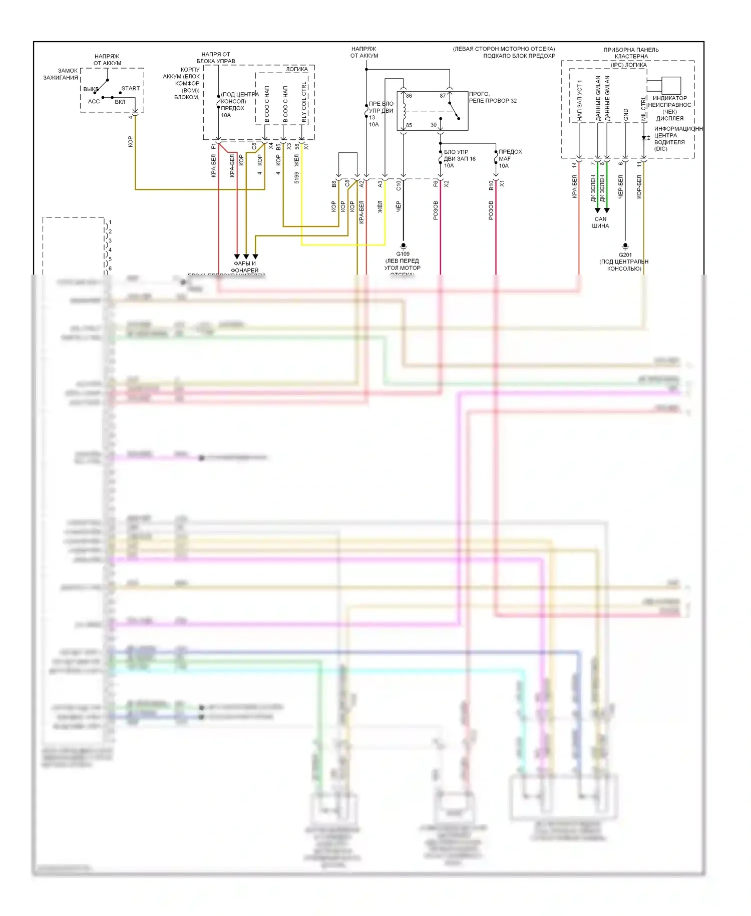 Malibu Chevrolet VIII (2011-2014): Электросхема двигателя 3.6l vin 7 (1 из 6) 