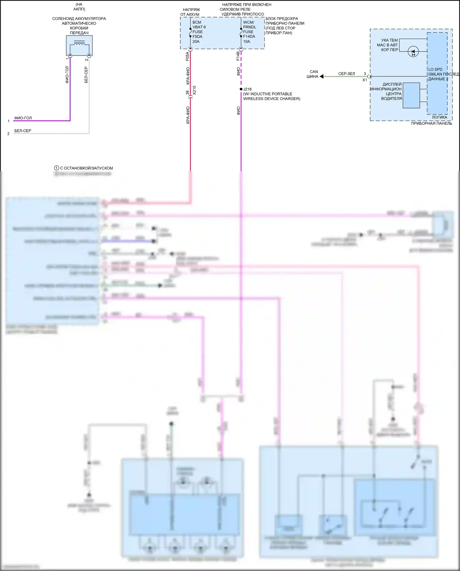 Seeker Chevrolet I (2022-2024): Электросхема коробки передач (2 из 2) 