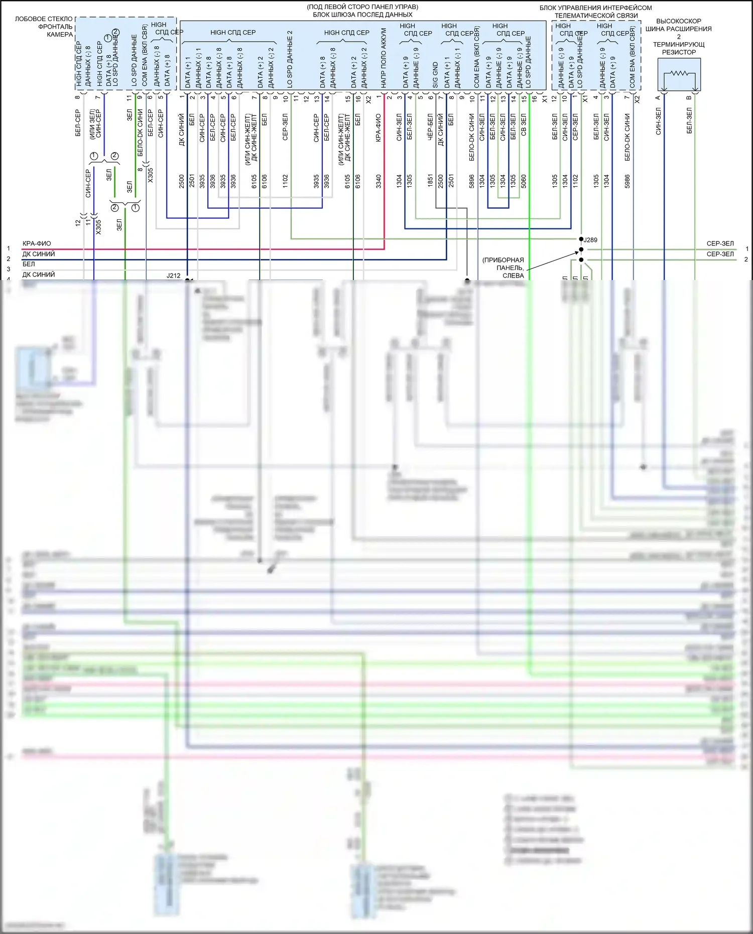 Silverado Chevrolet GMT K2XX рестайлинг (2015-2019): 6,0л vin g, can шина электросхема (2 из 6) 