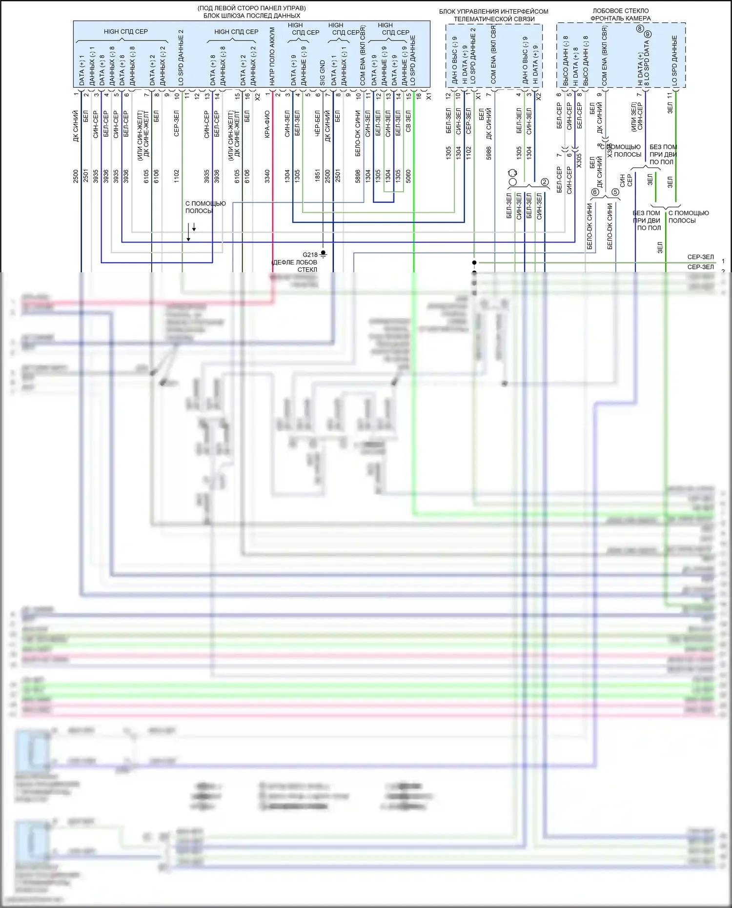 Silverado Chevrolet GMT K2XX рестайлинг (2015-2019): Can шина электросхема (3 из 7) 