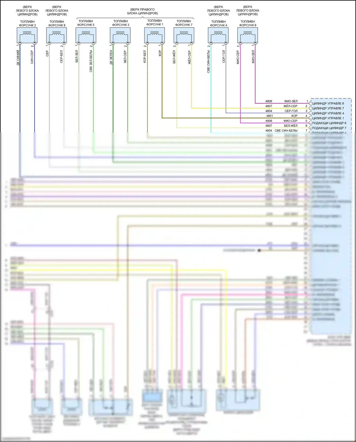 Silverado Chevrolet GMT K2XX рестайлинг (2015-2019): Электросхема двигателя 6.6l vin y (9 из 9) 