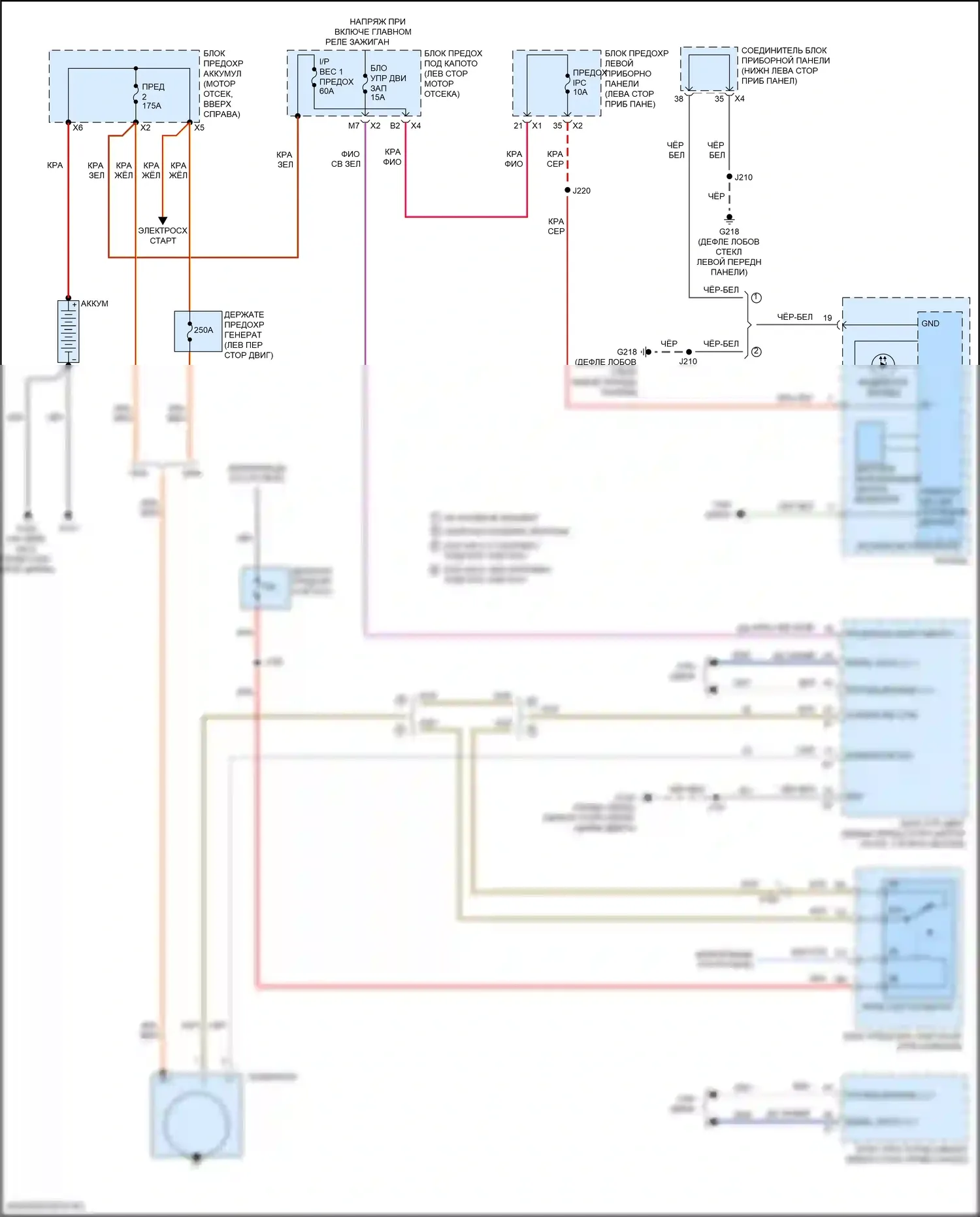 Silverado Chevrolet GMT K2XX рестайлинг (2015-2019): 6,0л vin b, электросхема генератора 