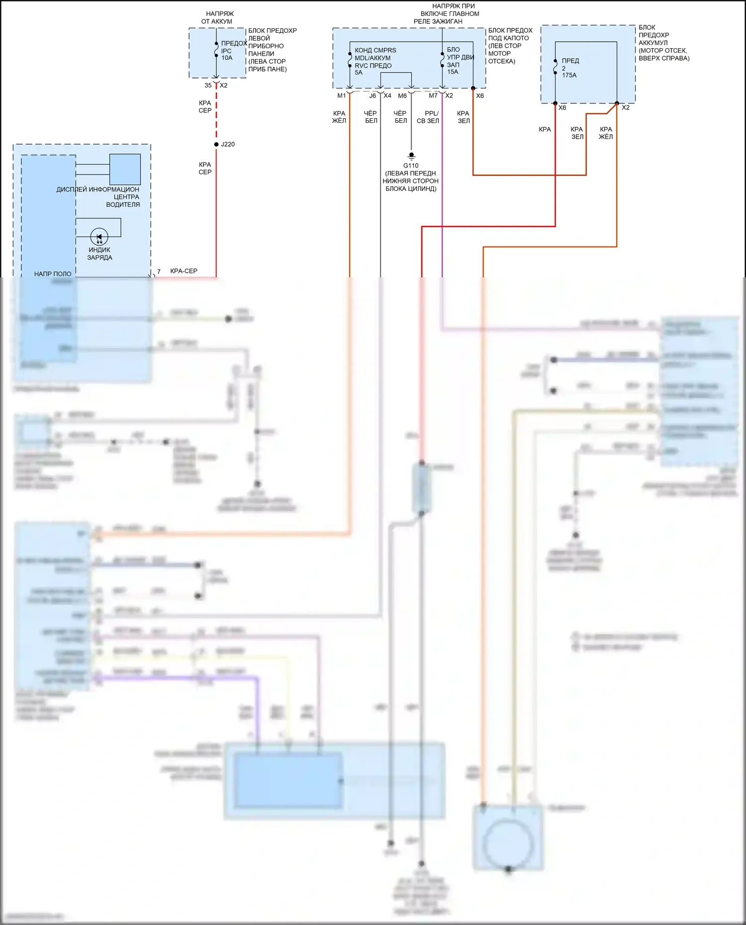 Silverado Chevrolet GMT K2XX рестайлинг (2015-2019): Электросхема генератора 
