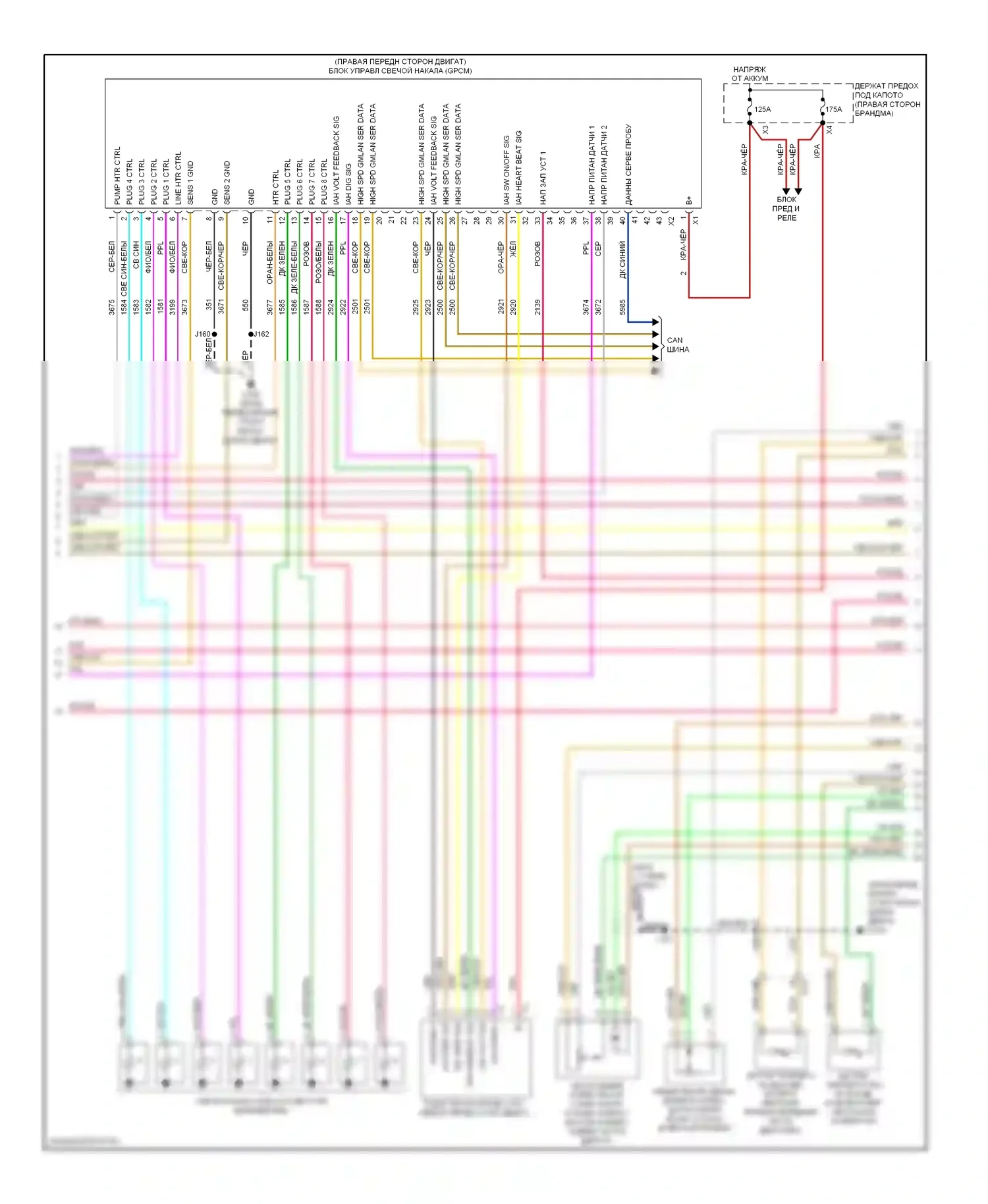Silverado Chevrolet GMT K2XX (2013-2015): Электросхема двигателя 6.6л vin 8 (3 из 6) 