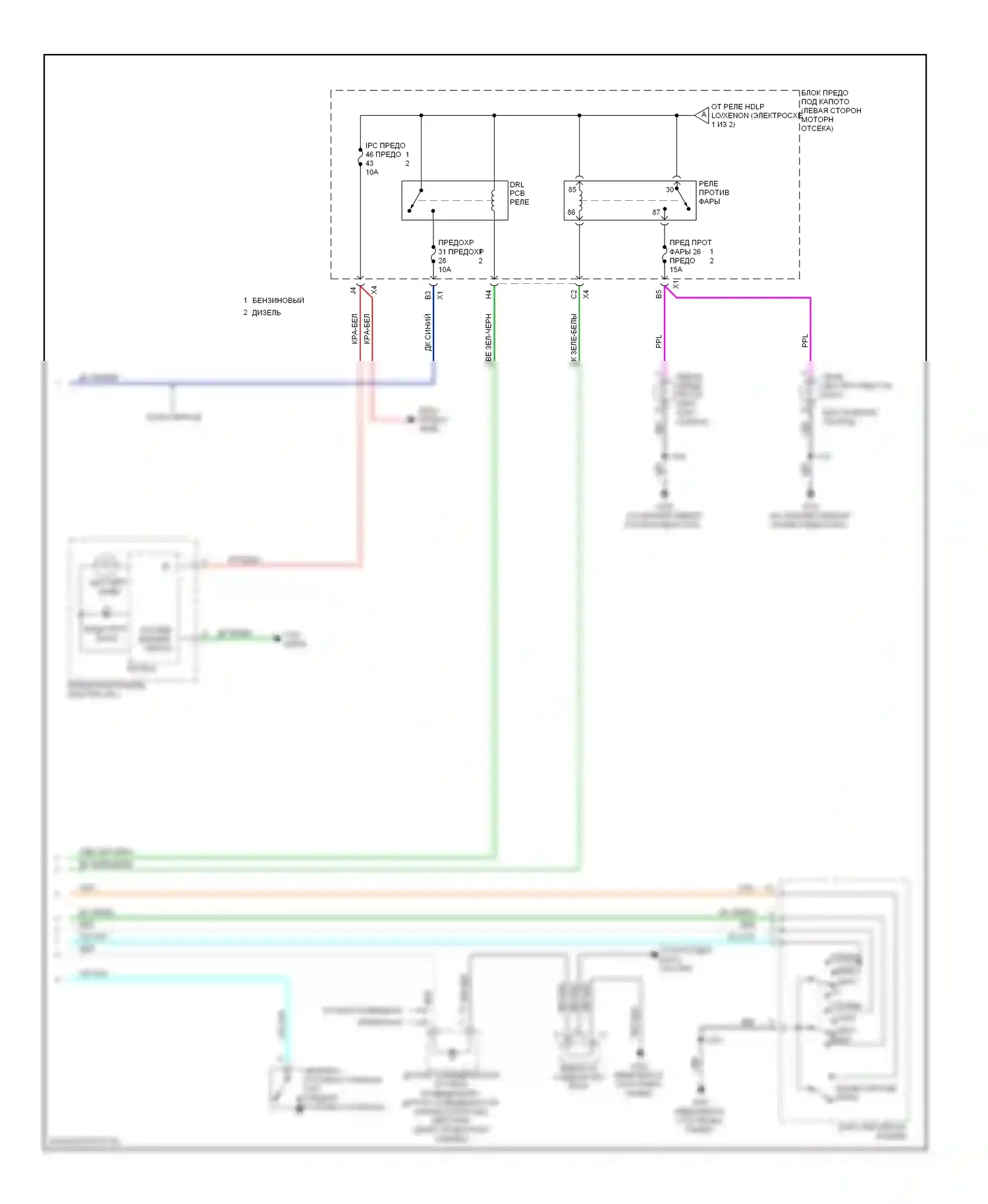 Silverado Chevrolet GMT K2XX (2013-2015): Электросхема фар (2 из 2) 