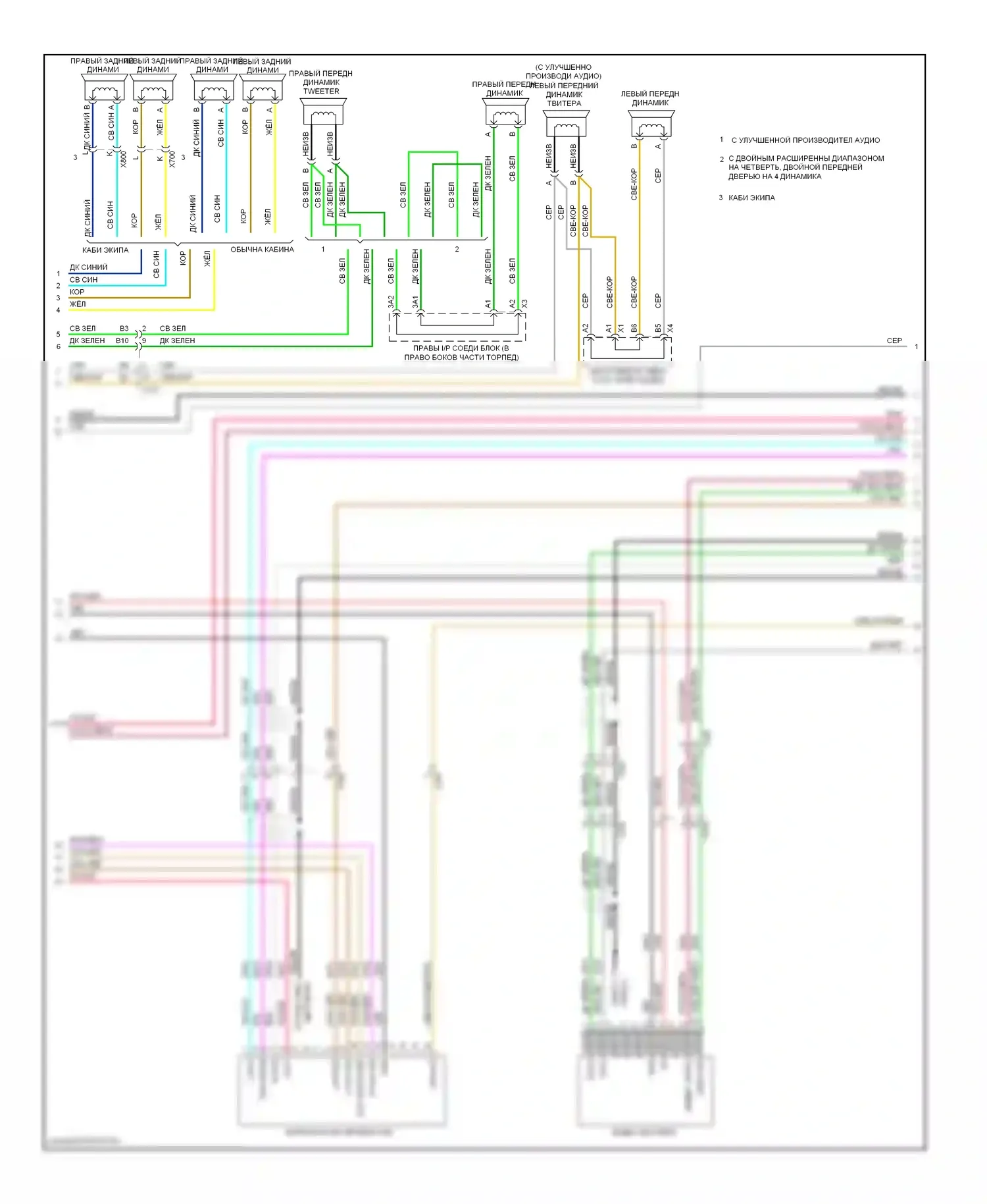 Silverado Chevrolet GMT K2XX (2013-2015): Электросхема магнитолы, с uys, без y91 и uqa (4 из 5) 
