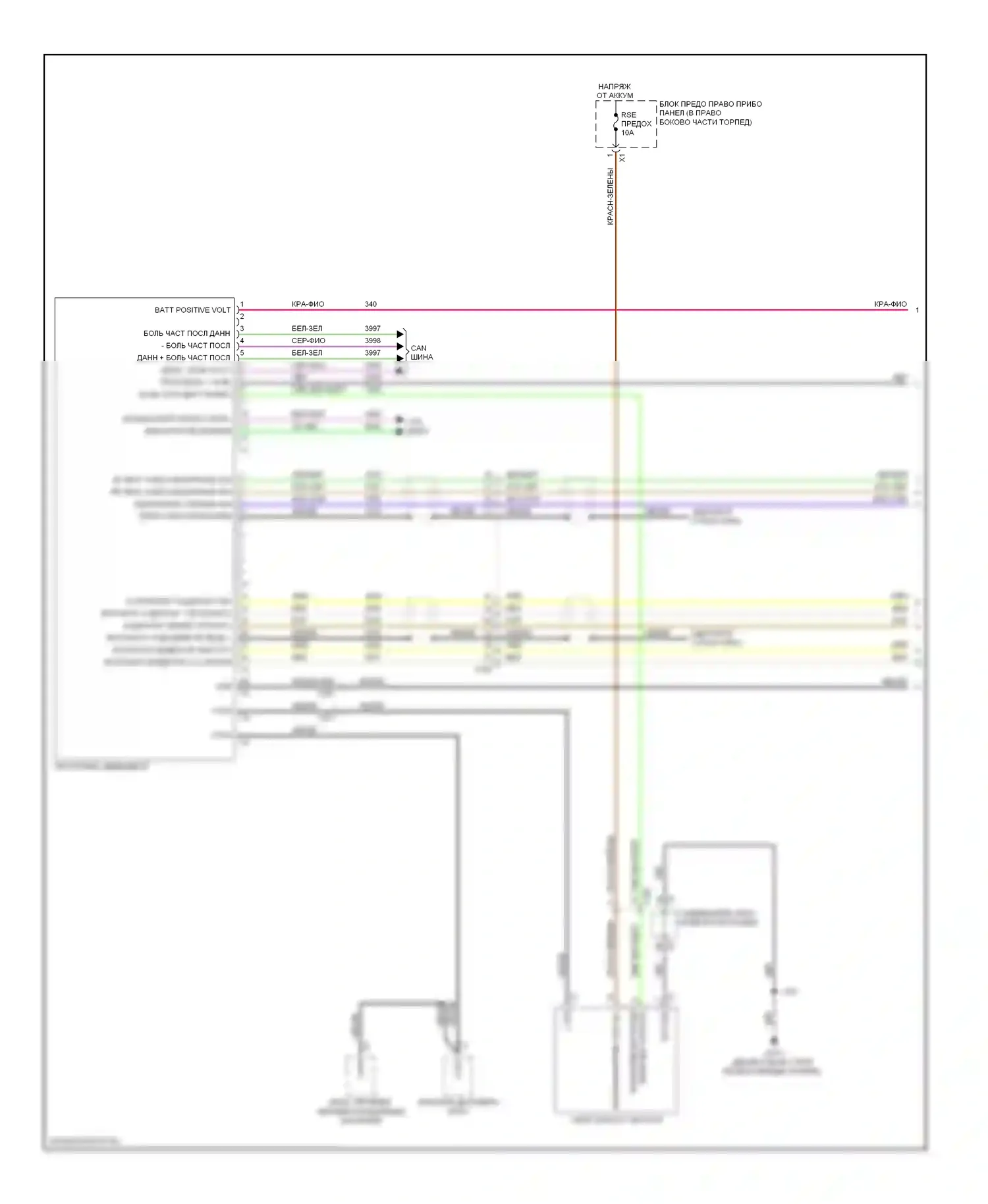 Silverado Chevrolet GMT K2XX (2013-2015): Электросхема видеосистемы (1 из 2) 