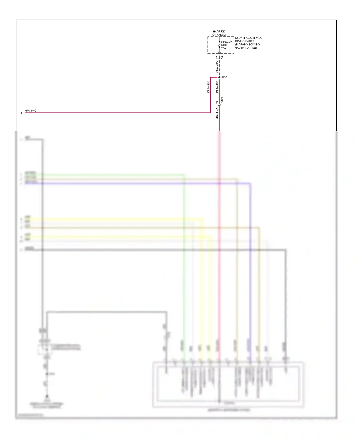 Silverado Chevrolet GMT K2XX (2013-2015): Электросхема видеосистемы (2 из 2) 