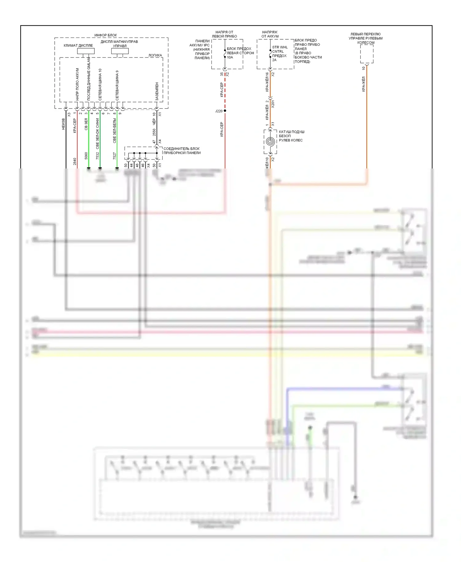 Silverado Chevrolet GMT K2XX (2013-2015): Электросхема навигации (2 из 4) 