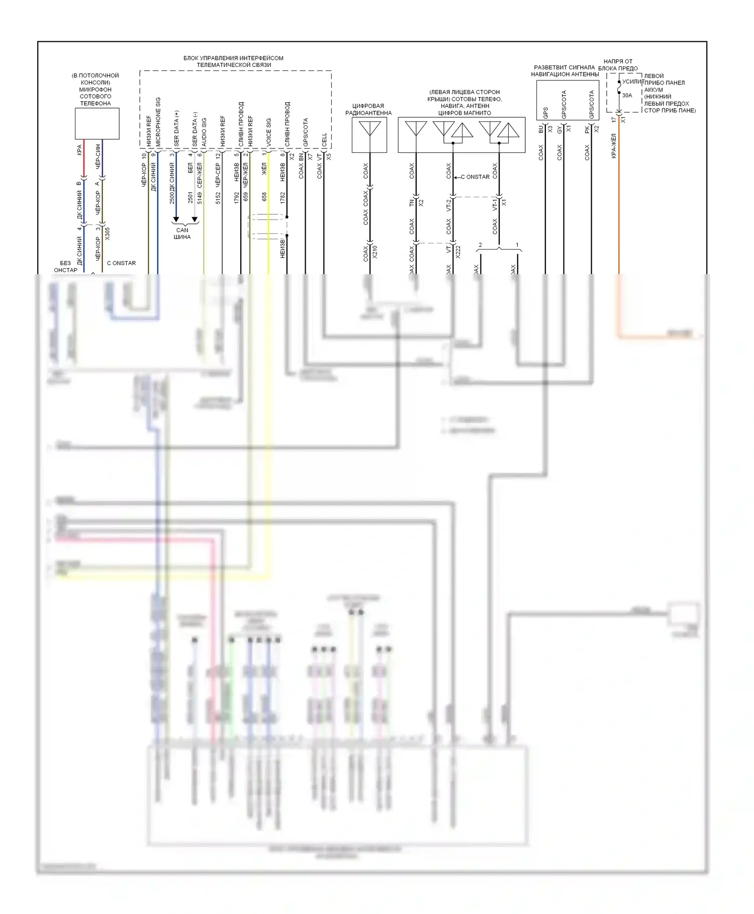 Silverado Chevrolet GMT K2XX (2013-2015): Электросхема навигации (3 из 4) 