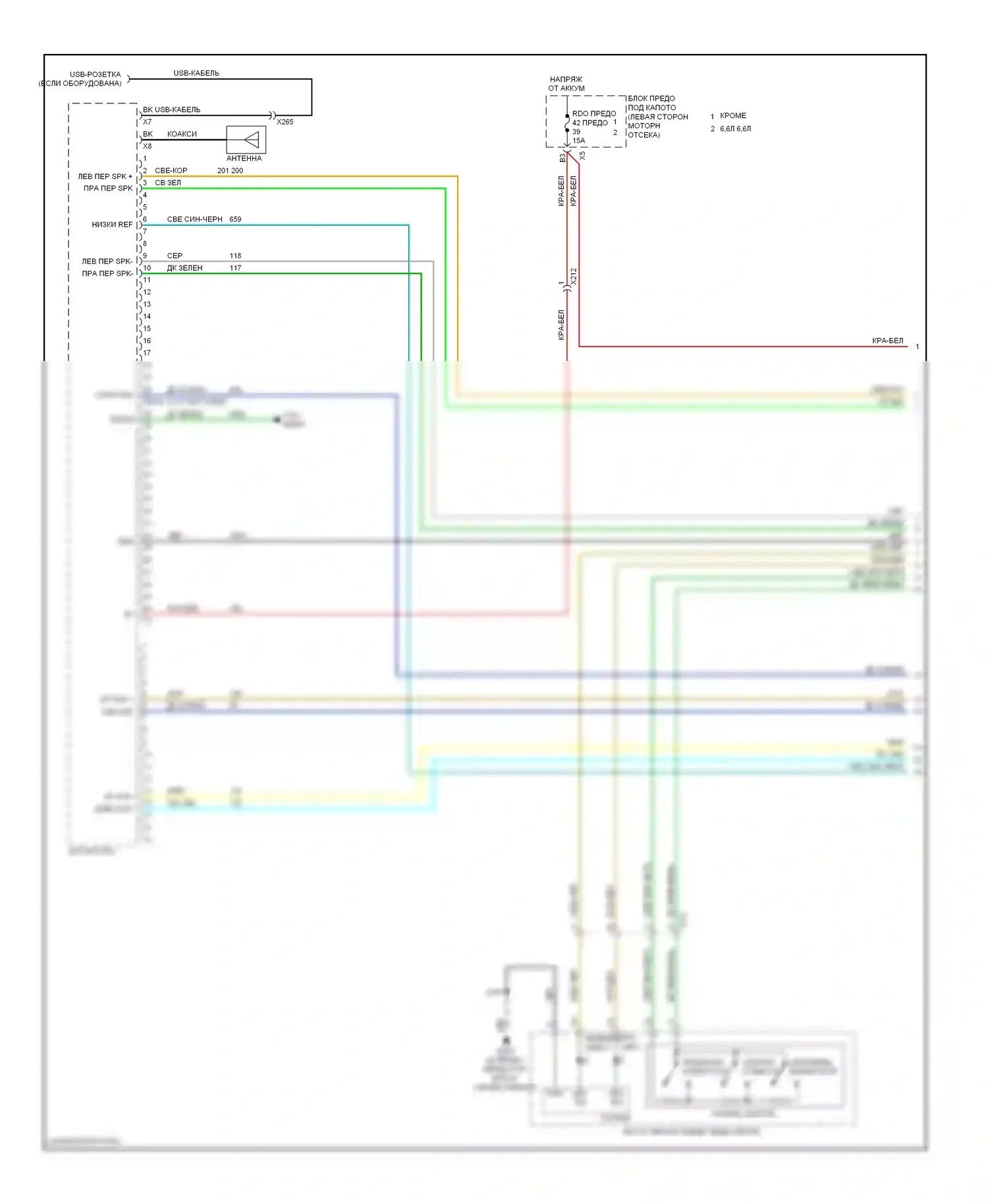 Silverado Chevrolet GMT K2XX (2013-2015): Электросхема навигации, с uys, без y91 и uqa (1 из 5) 