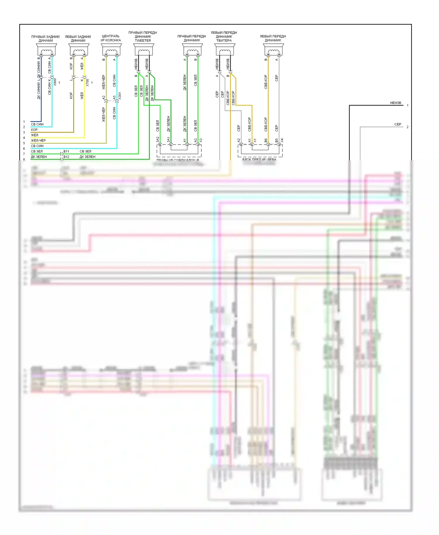 Silverado Chevrolet GMT K2XX (2013-2015): Электросхема навигации, с uys, y91 и uqa (4 из 5) 