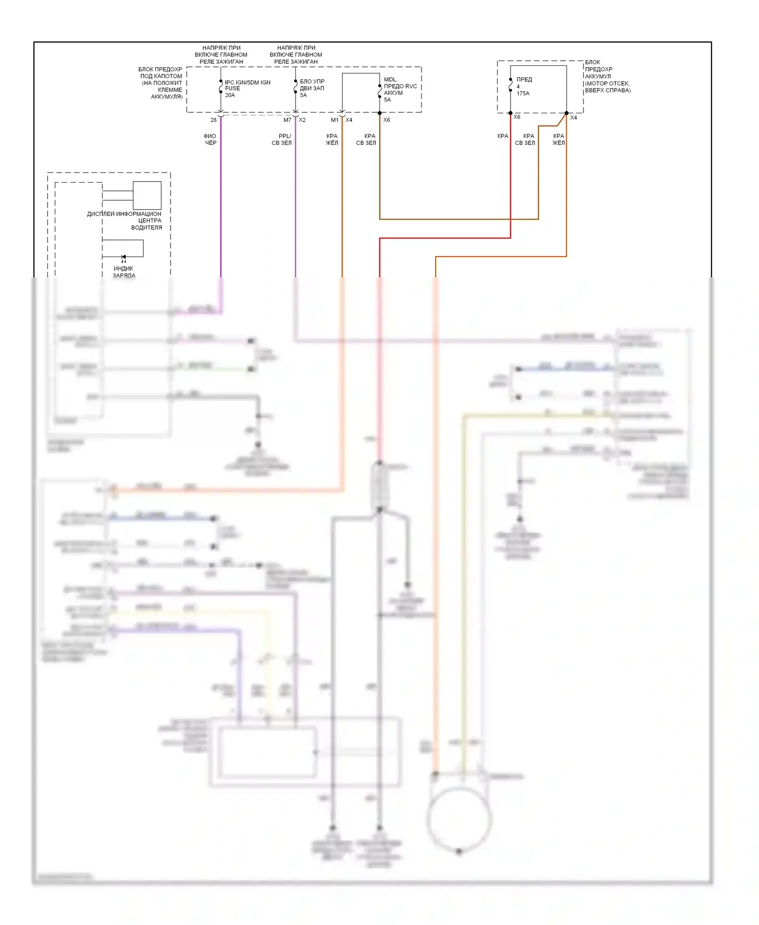 Silverado Chevrolet GMT K2XX (2013-2015): Электросхема генератора 