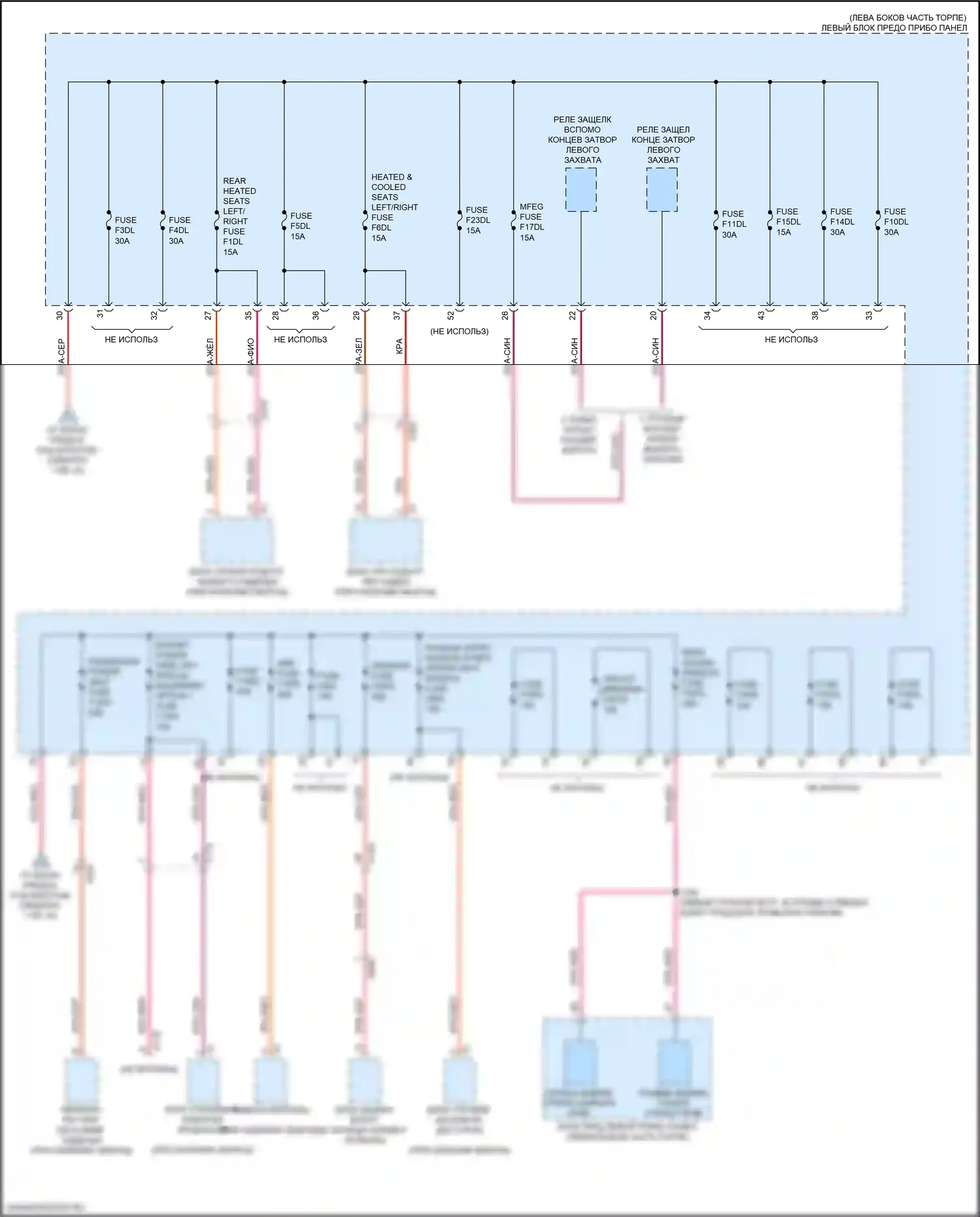 Silverado Chevrolet T1XX (2019-2022): Электросхема блока предохранителей реле (5 из 10) 