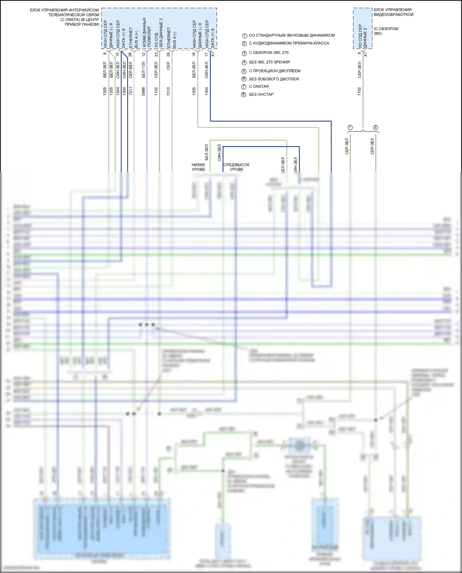 Silverado Chevrolet T1XX (2019-2022): 6,6л vin 7, can шина электросхема (3 из 8) 