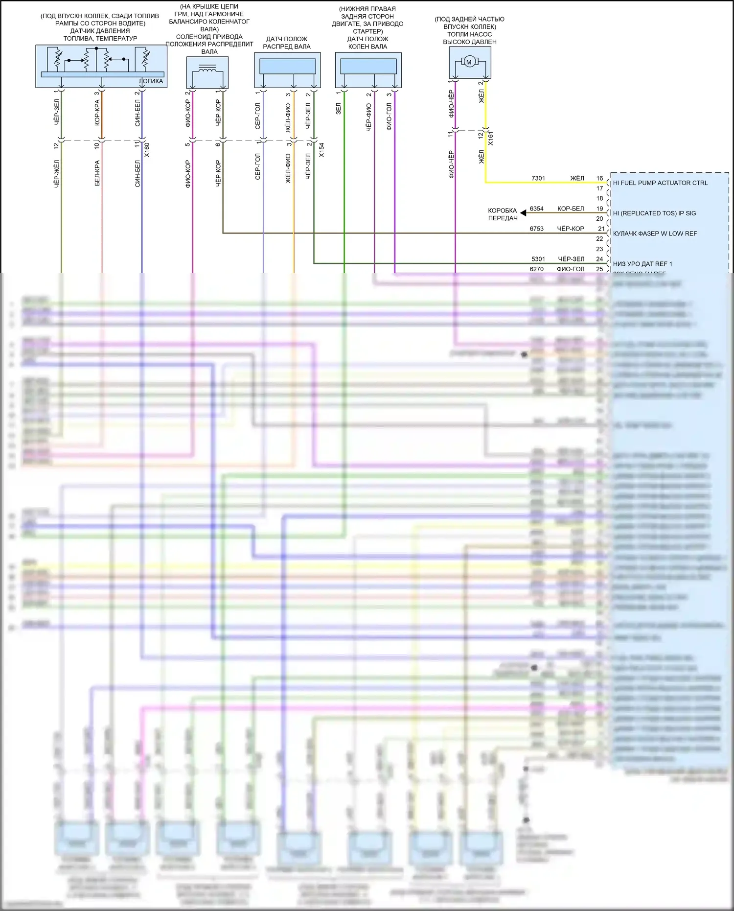 Silverado Chevrolet T1XX (2019-2022): Электросхема двигателя 5.3l vin f (7 из 7) 