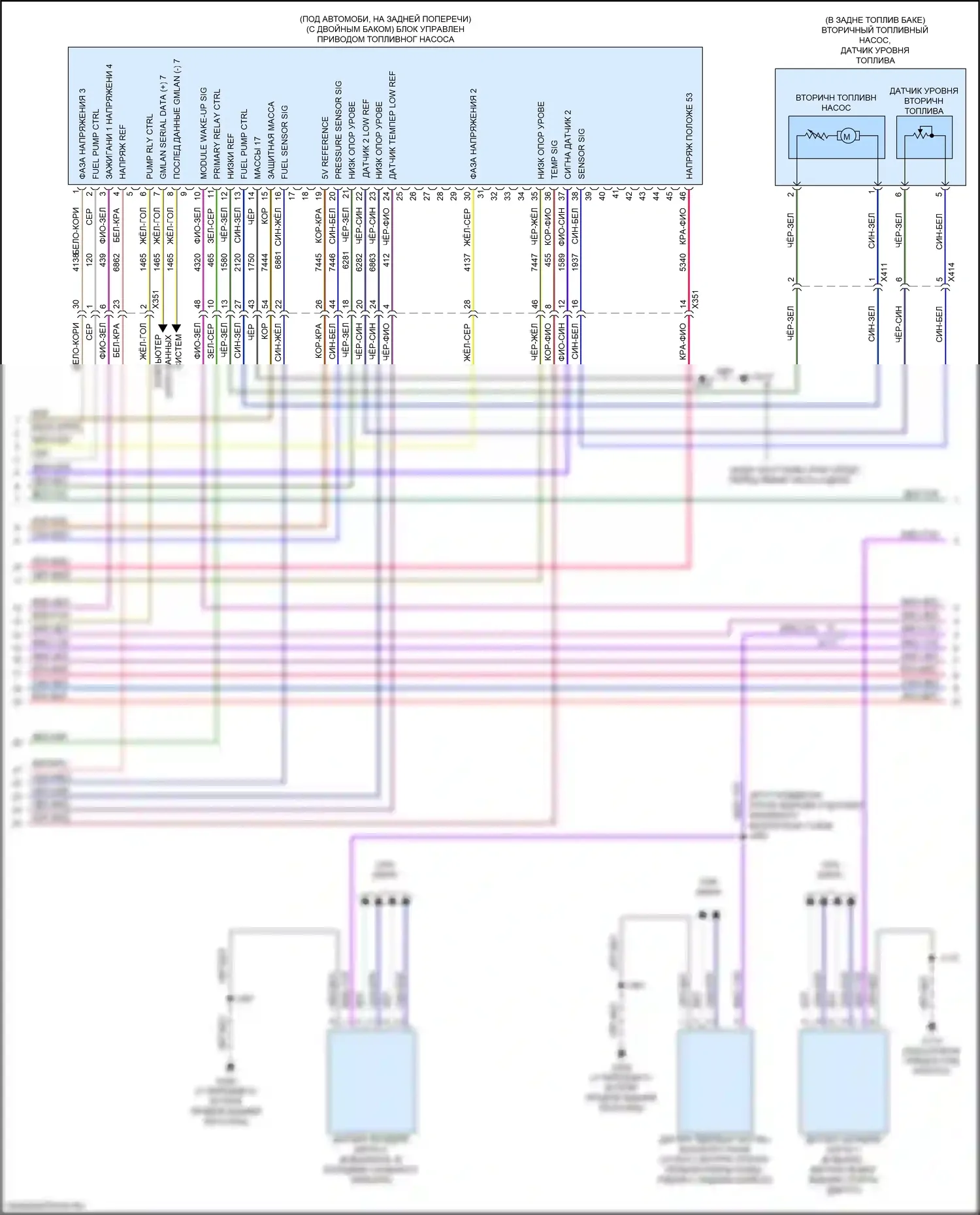 Silverado Chevrolet T1XX (2019-2022): Электросхема двигателя 6.6l vin y (7 из 10) 