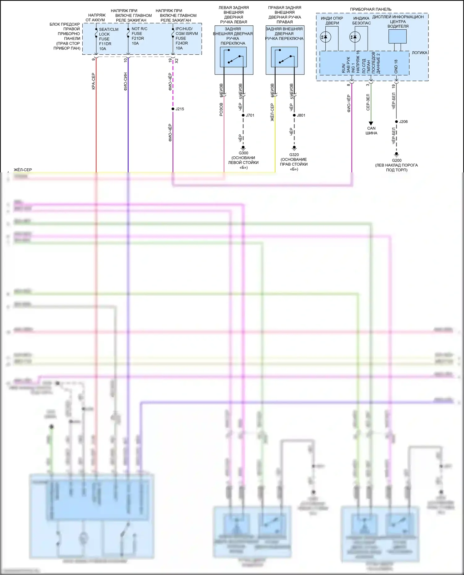 Silverado Chevrolet T1XX (2019-2022): Электросхема защиты от взлома (2 из 4) 
