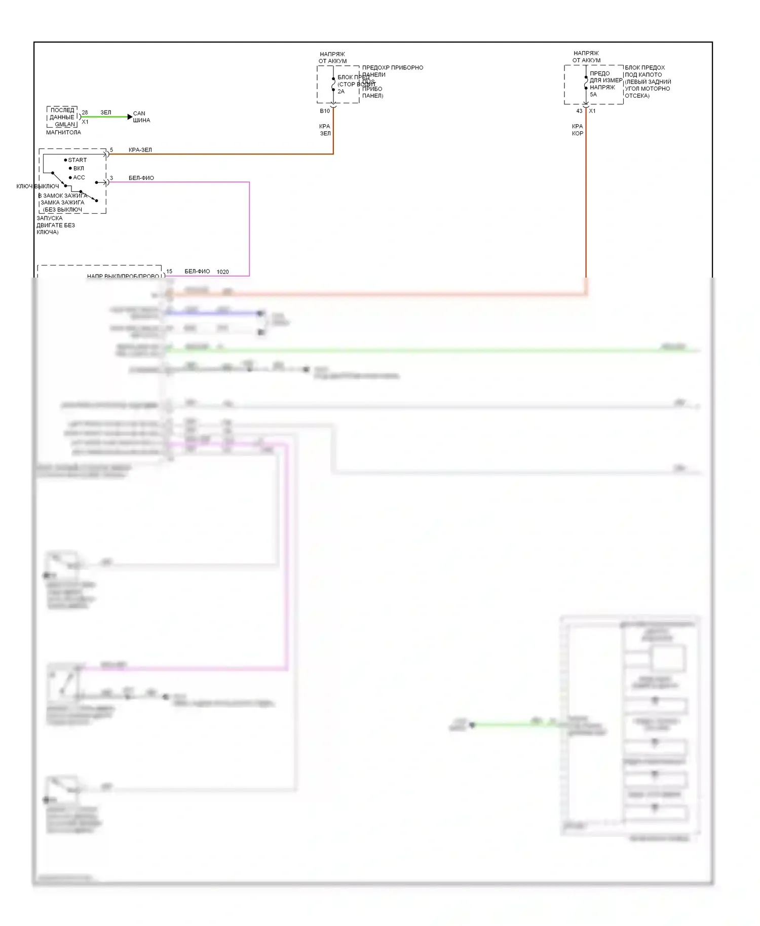 Spark Chevrolet M300 (2009-2016): Электросхема помощников водителя (1 из 2) 